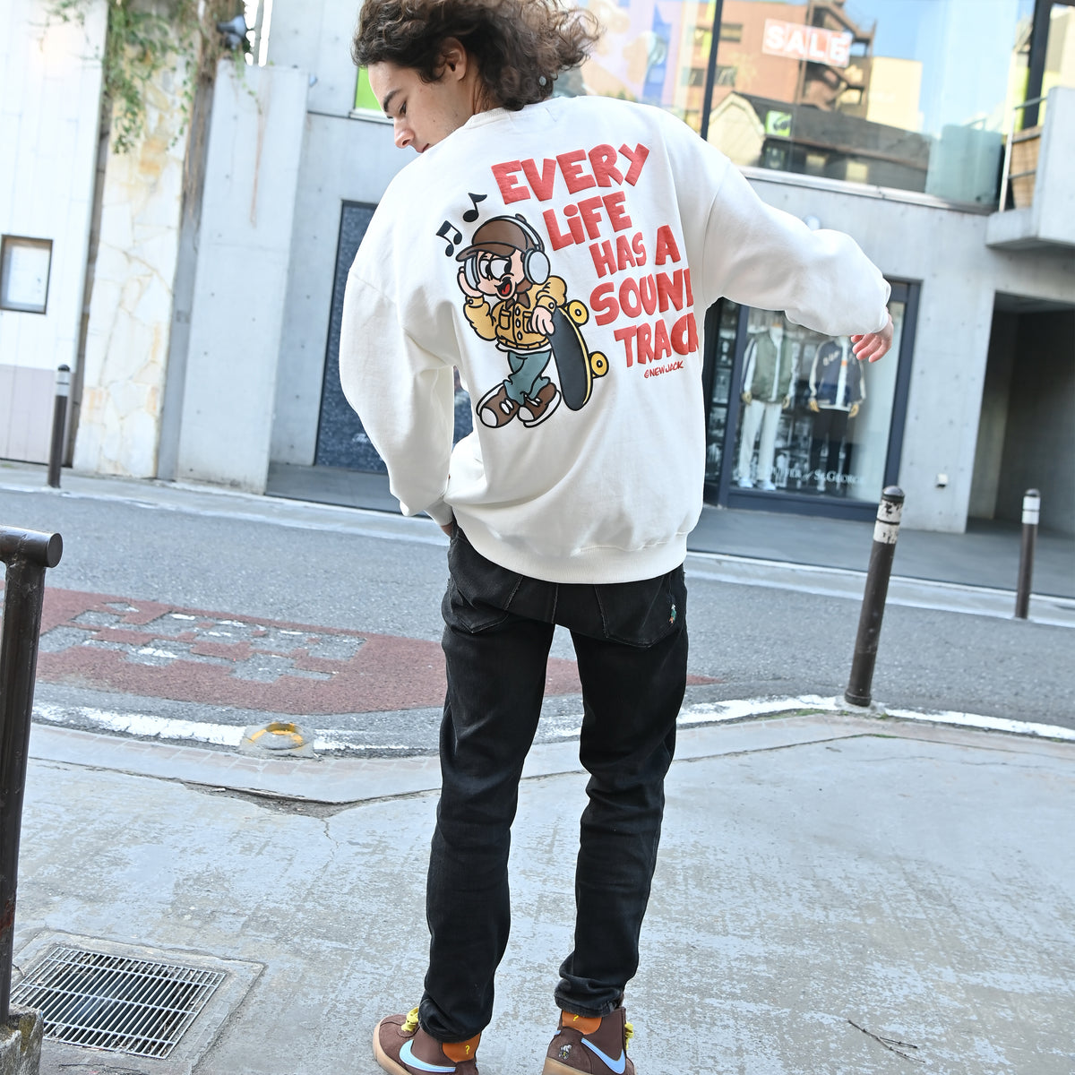 NEW JACK ロゴ+イラストトレーナー(NJ241-2576)