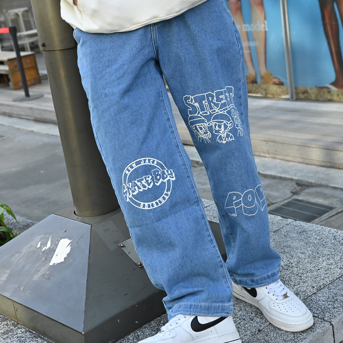 NEW JACK プリントデニムパンツ(NJ233-2511)