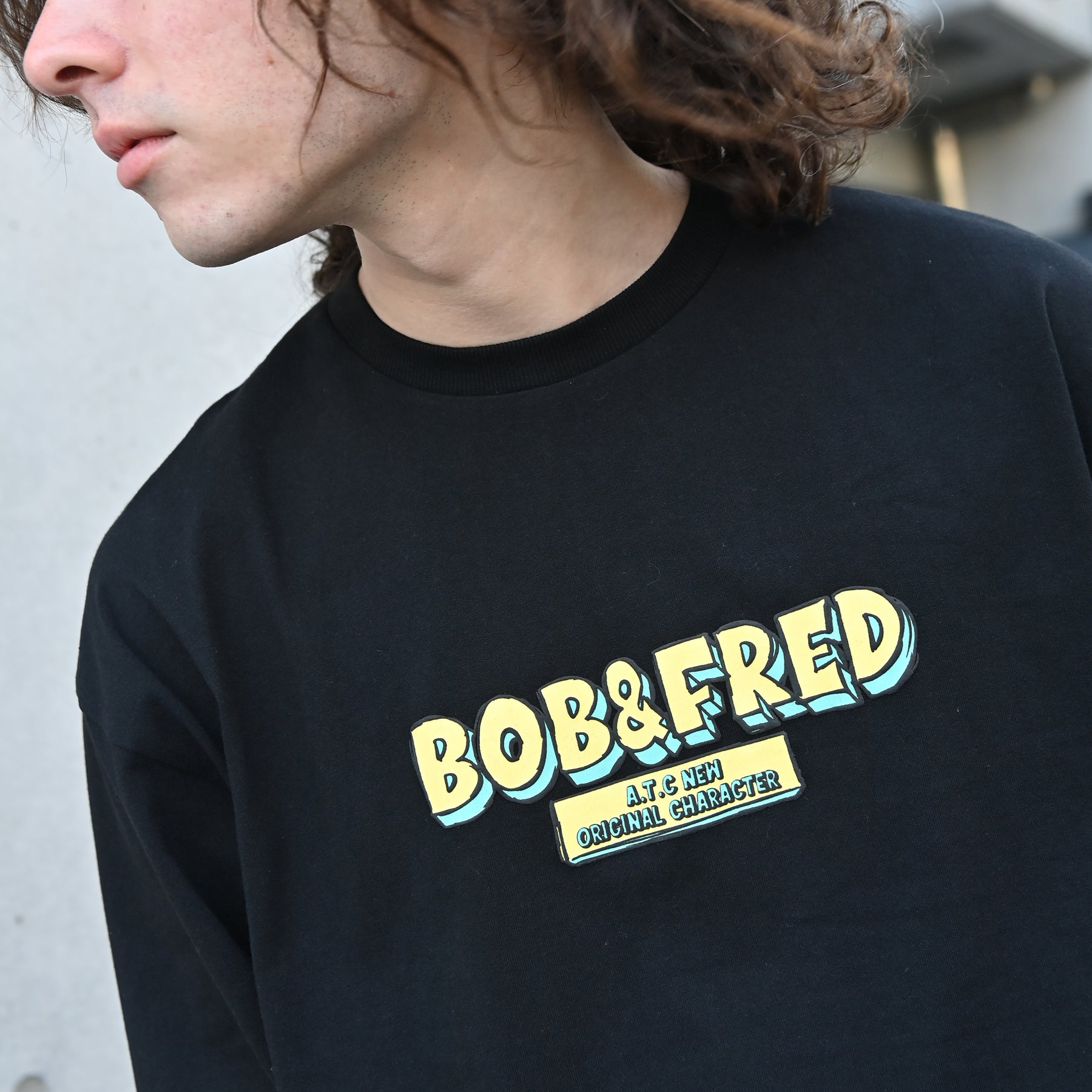 NEW JACK Bob&Fred キャラ長袖Tシャツ (NJ241-2426)