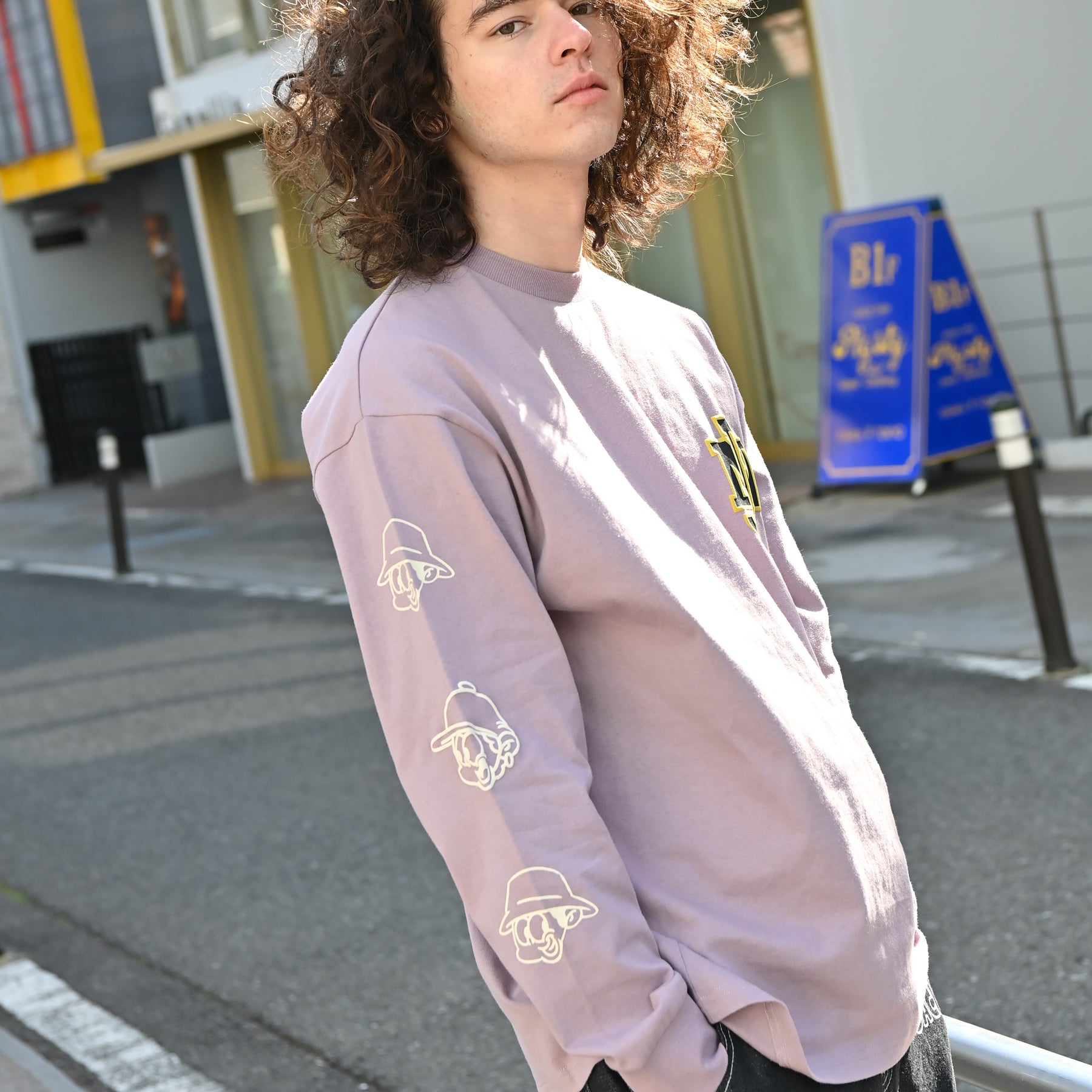 NEW JACK SkateBoyサークルロゴ長袖Tシャツ(NJ241-2436)