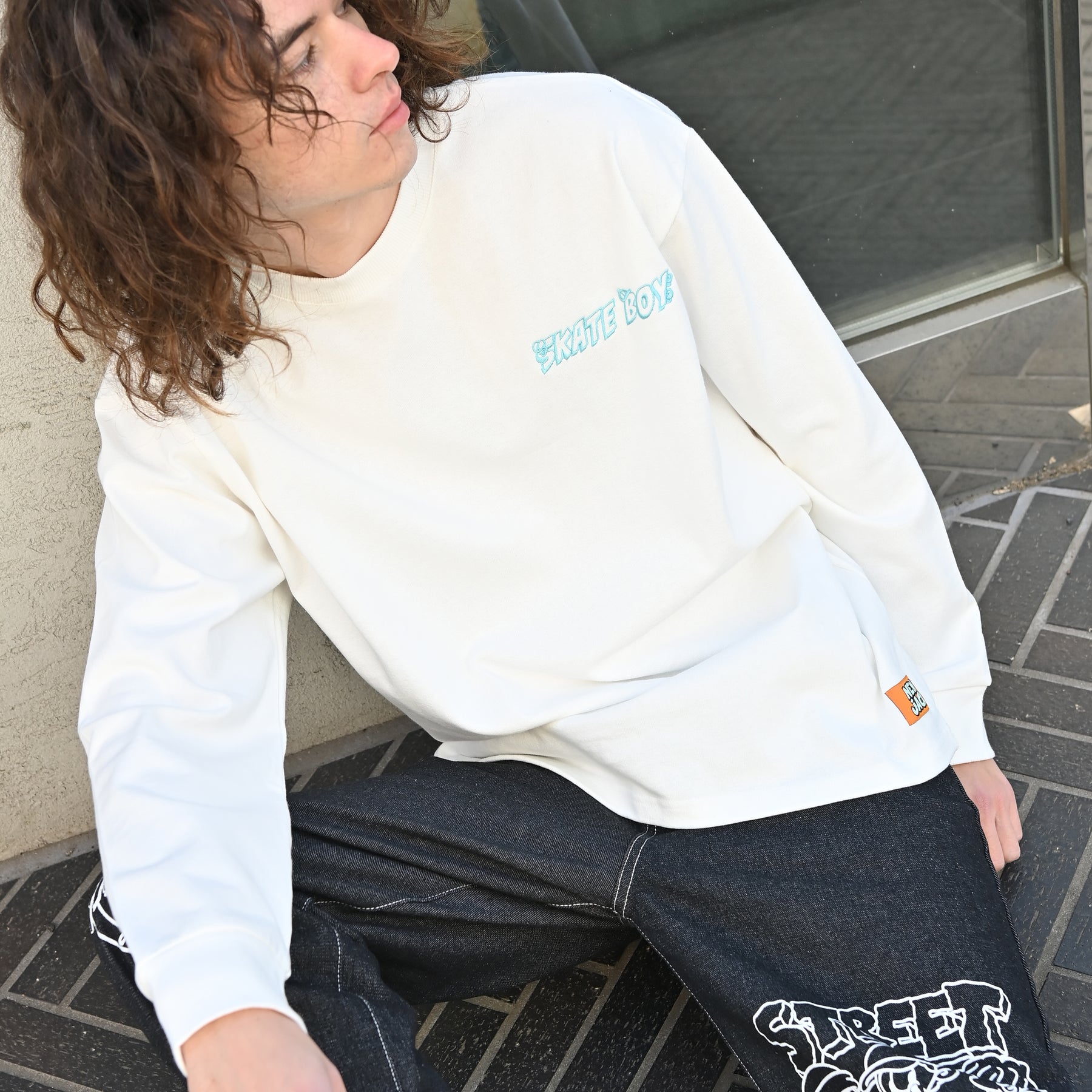 NEW JACK ヘビーウエイトSkateBoy長袖Tシャツ (NJ241-2446)