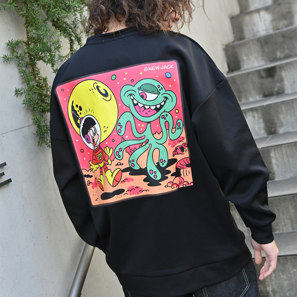 NEW JACK 宇宙イラスト転写シートTPUトレーナー (NJ241-2526)