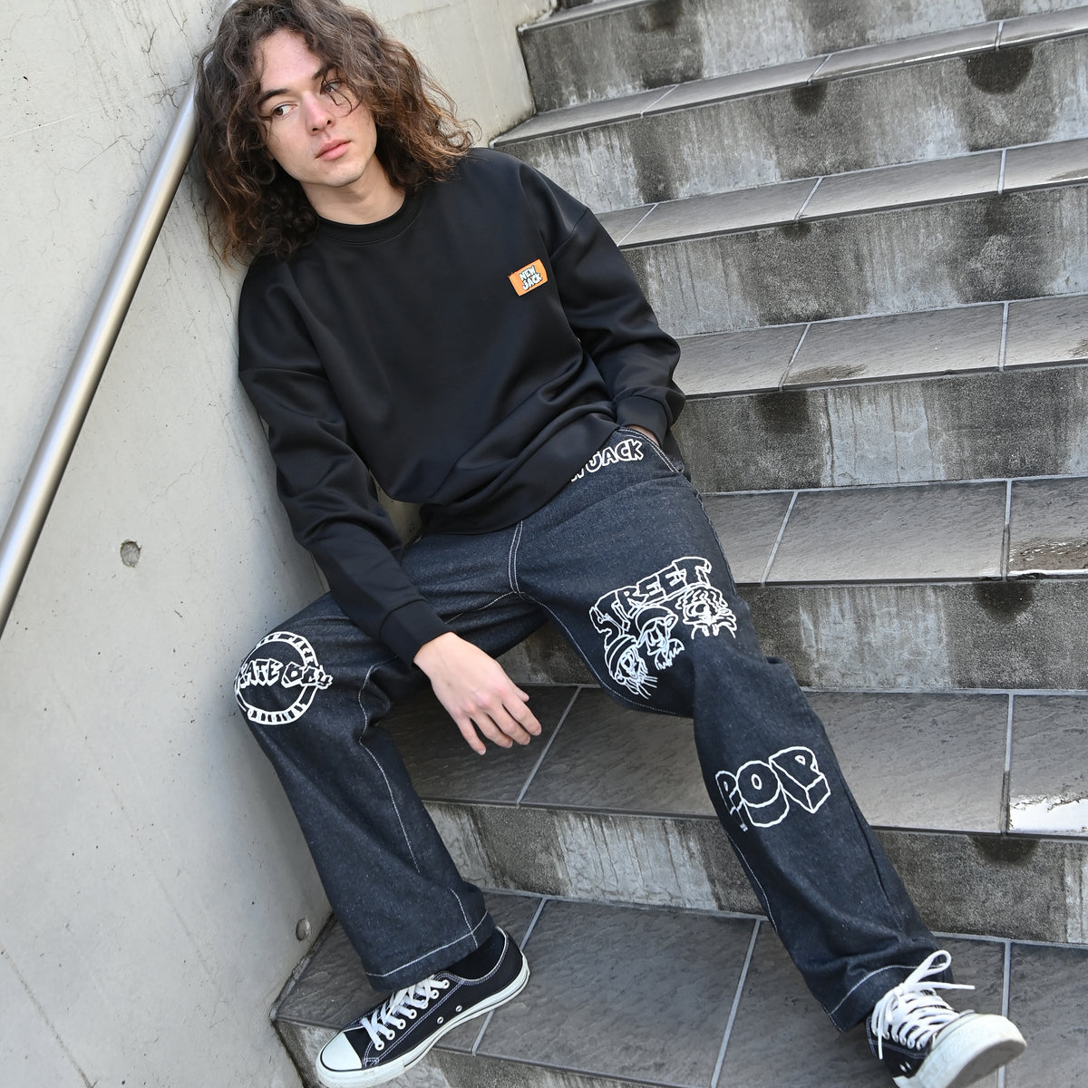 NEW JACK プリントデニムパンツ(NJ233-2511)