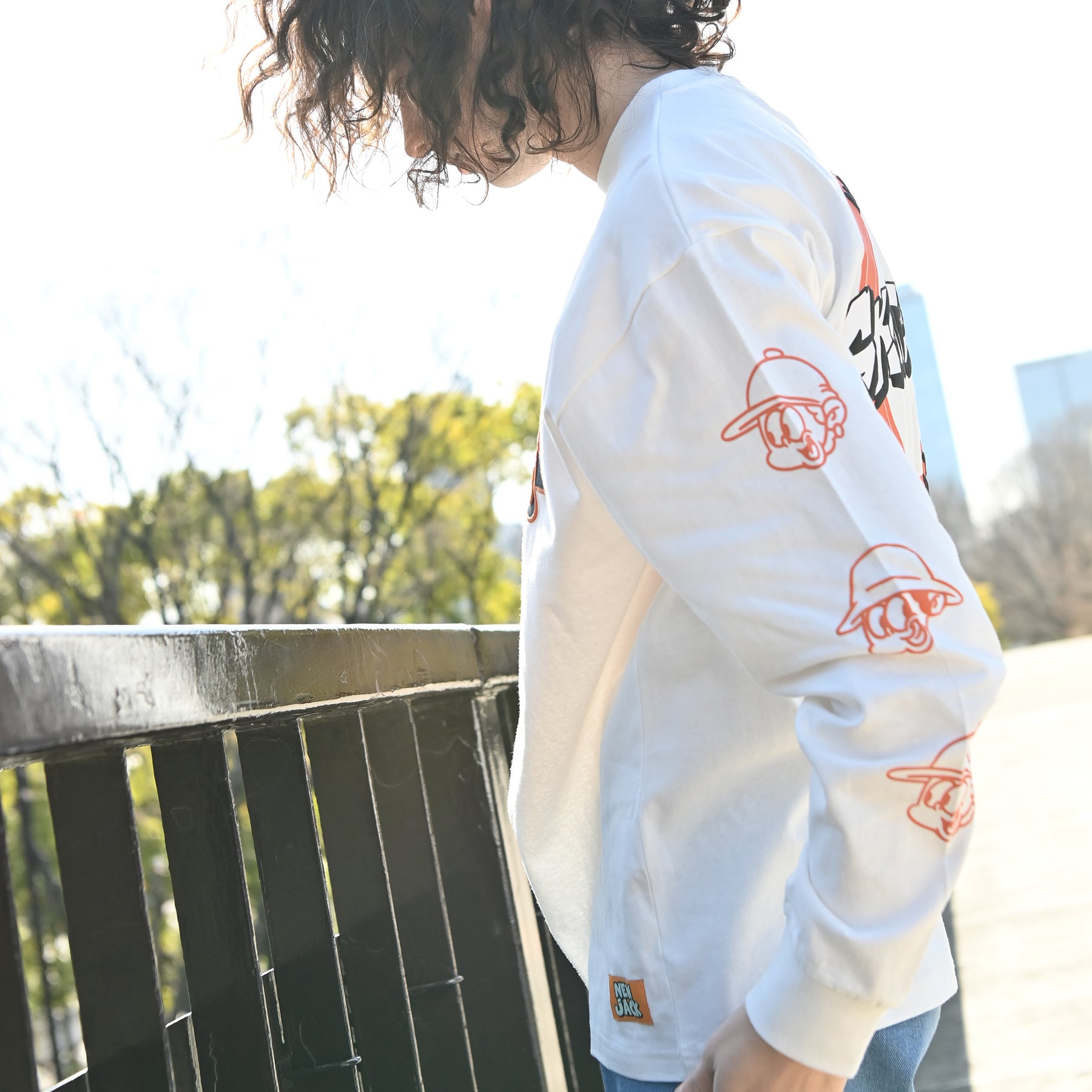 NEW JACK SkateBoyサークルロゴ長袖Tシャツ(NJ241-2436)