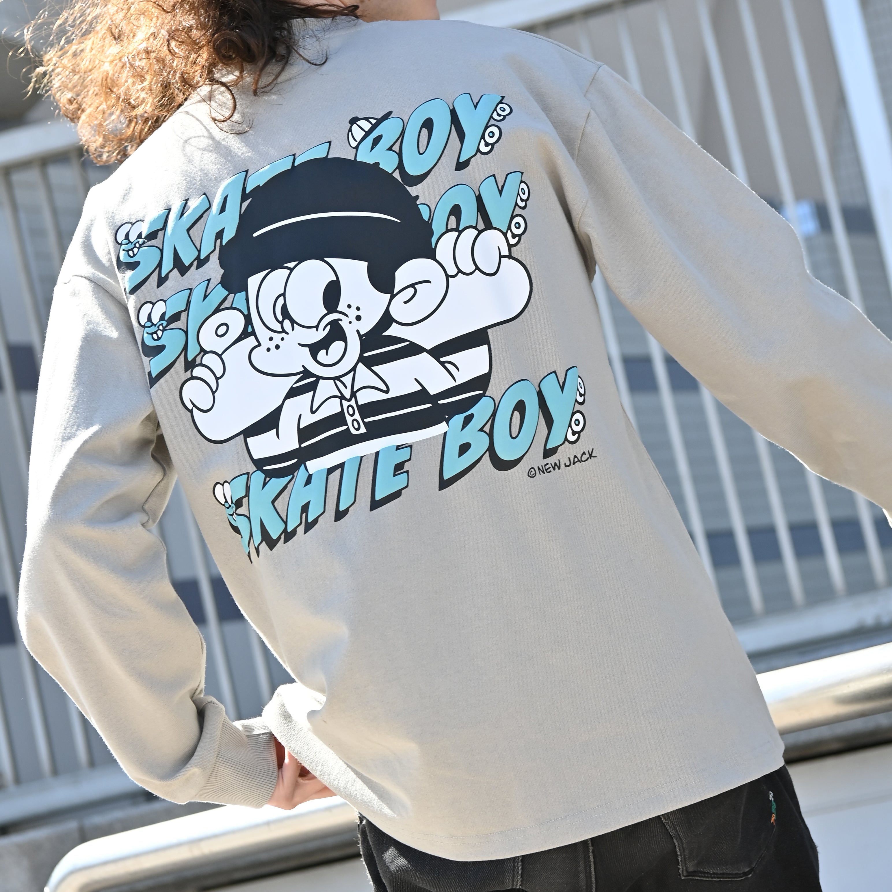 NEW JACK ヘビーウエイトSkateBoy長袖Tシャツ