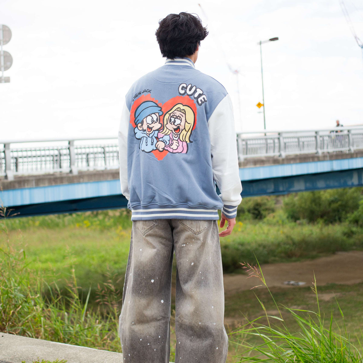 NEW JACK ハートCUTEスエットスタジャン(NJ251-2877)