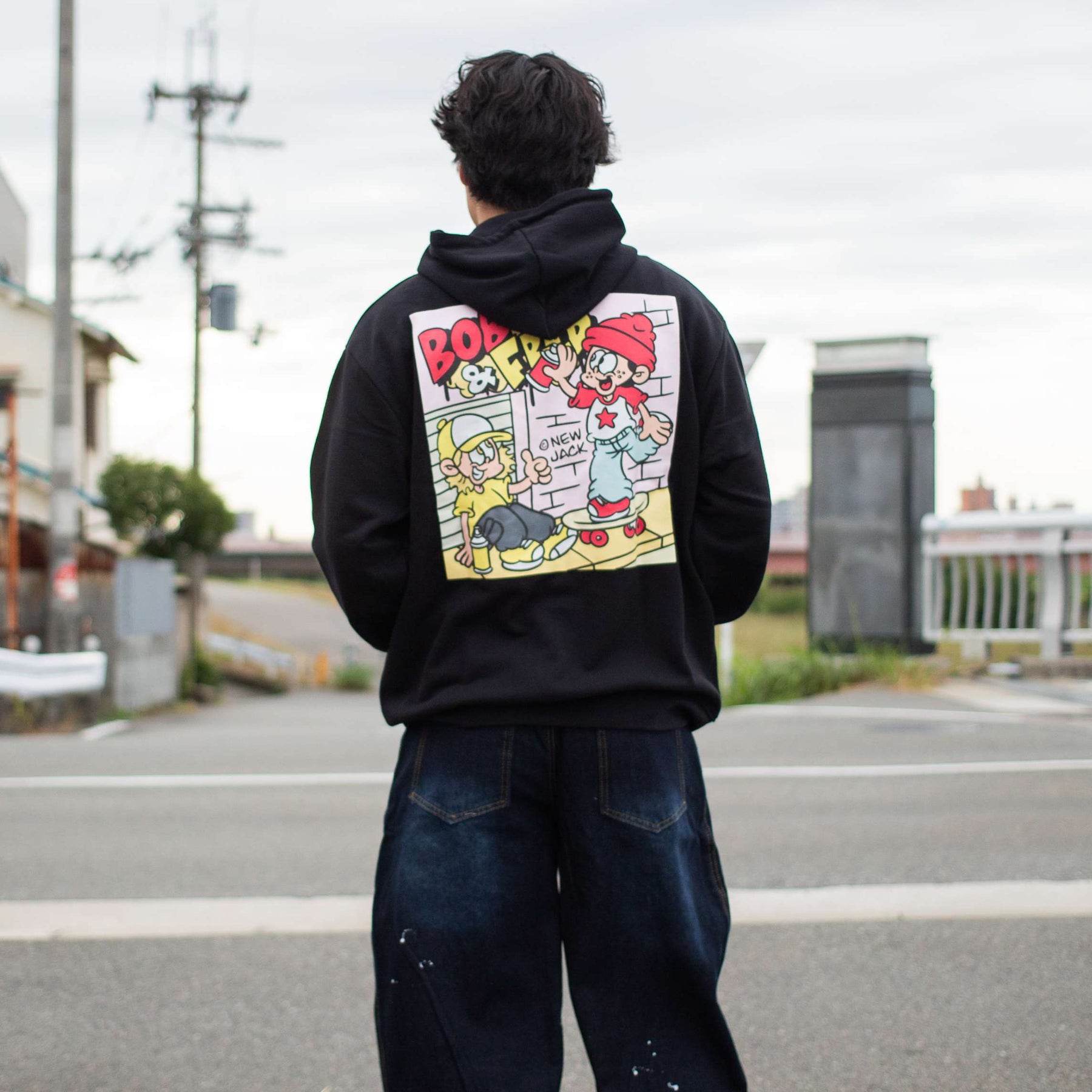 NEW JACK BOB&FREDスプレーロゴフルZIPパーカ(NJ251-2867)