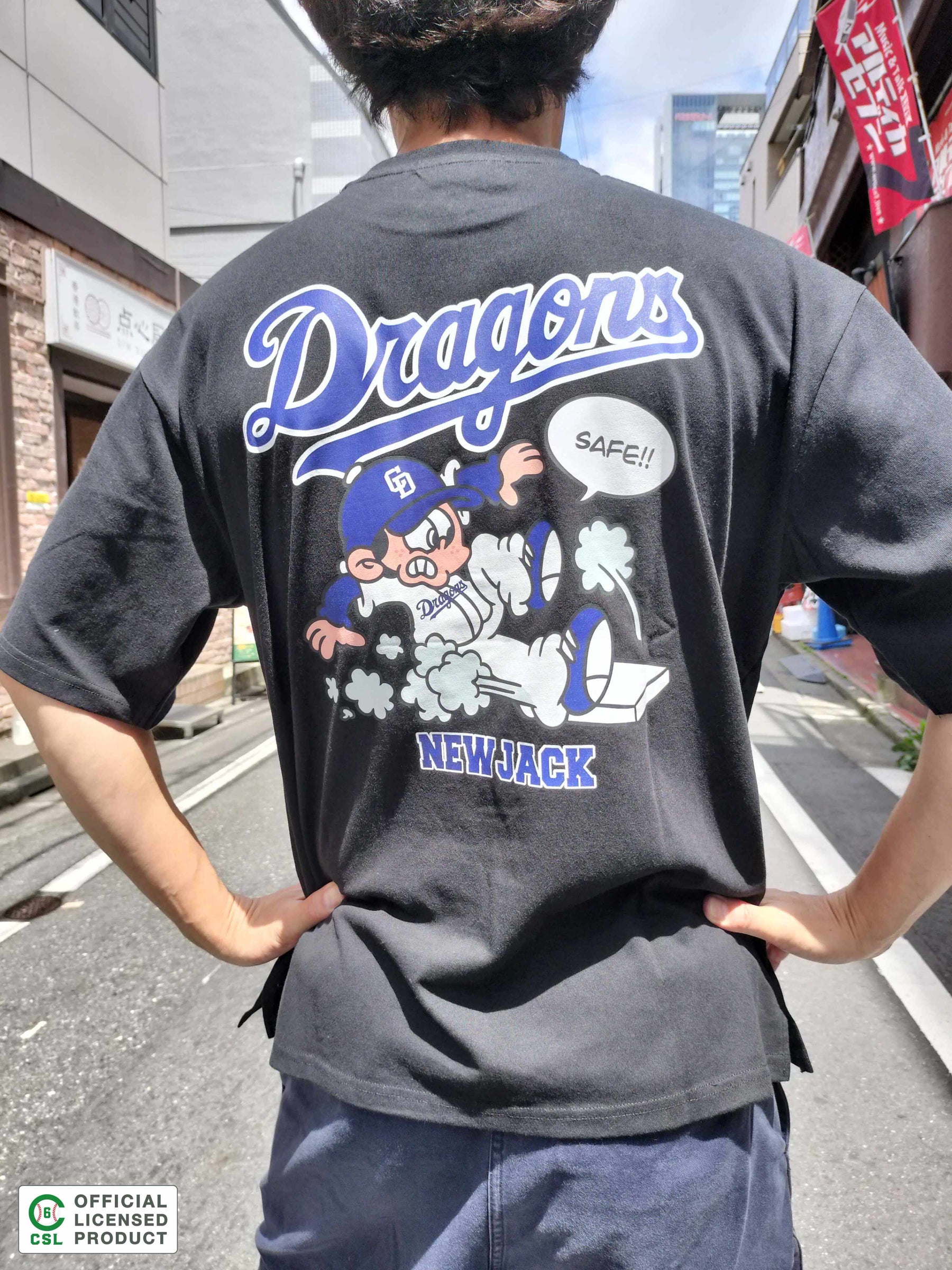 NEW JACK 中日ドラゴンズモデルTシャツ-A (NJD252-2306)