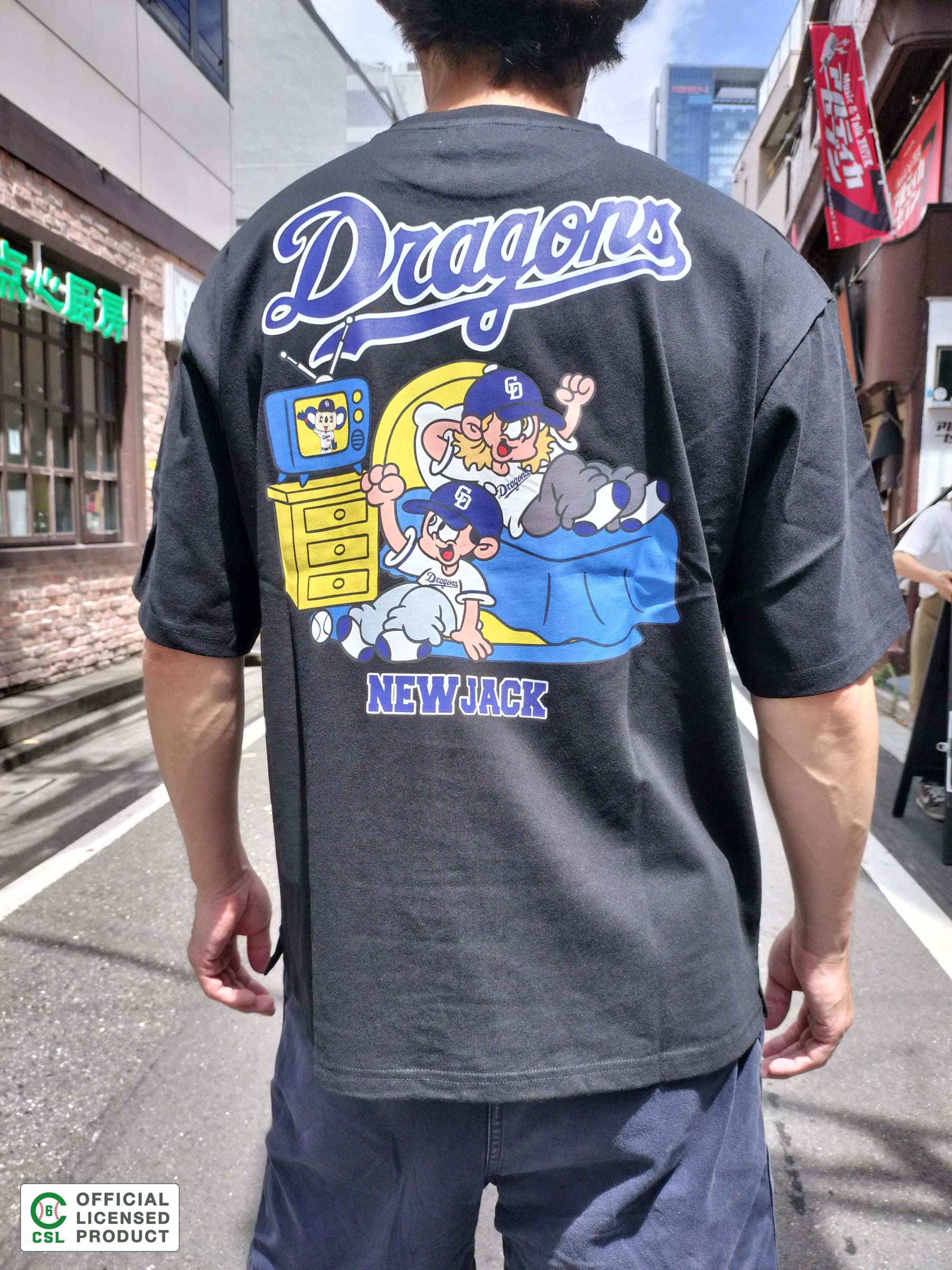 NEW JACK 中日ドラゴンズモデルTシャツ-B (NJD252-2406)
