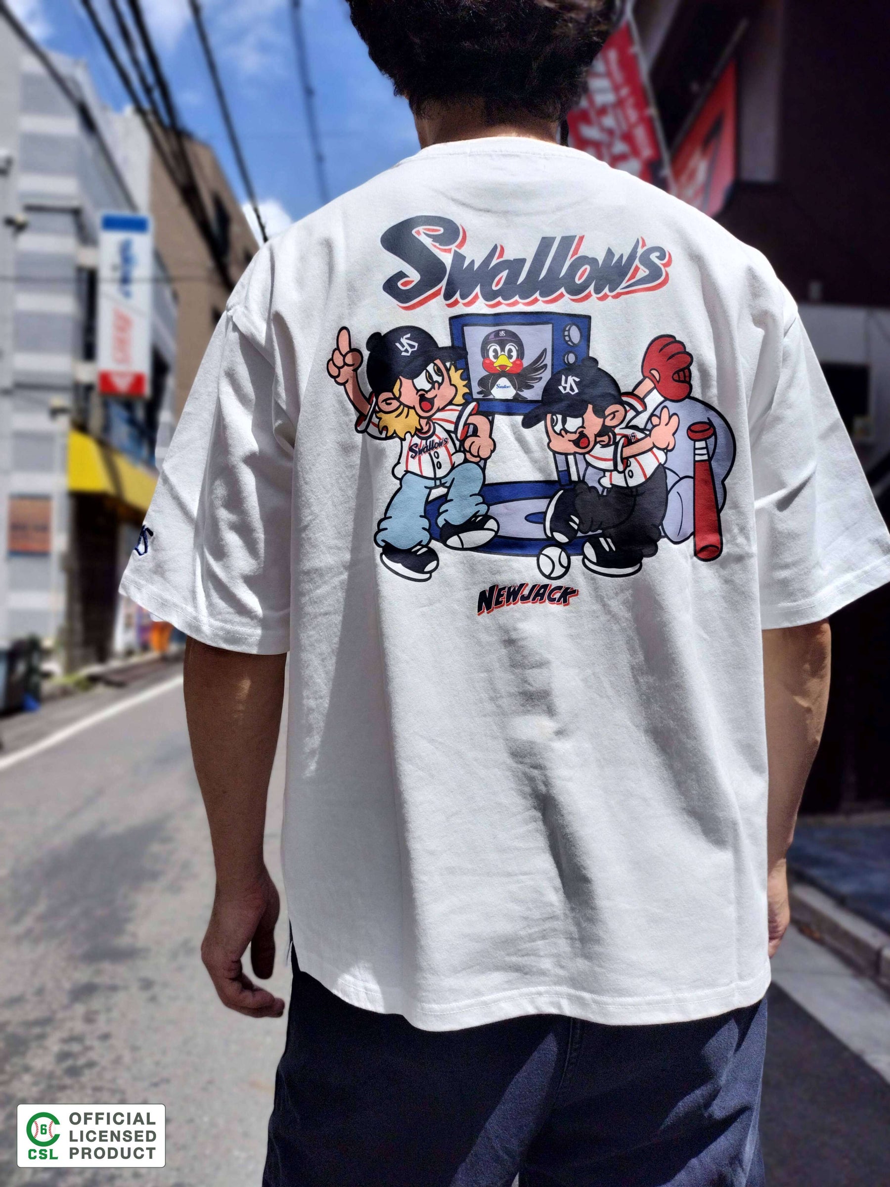 NEW JACK 東京ヤクルトスワローズモデルTシャツ-B (NJY252-2446)