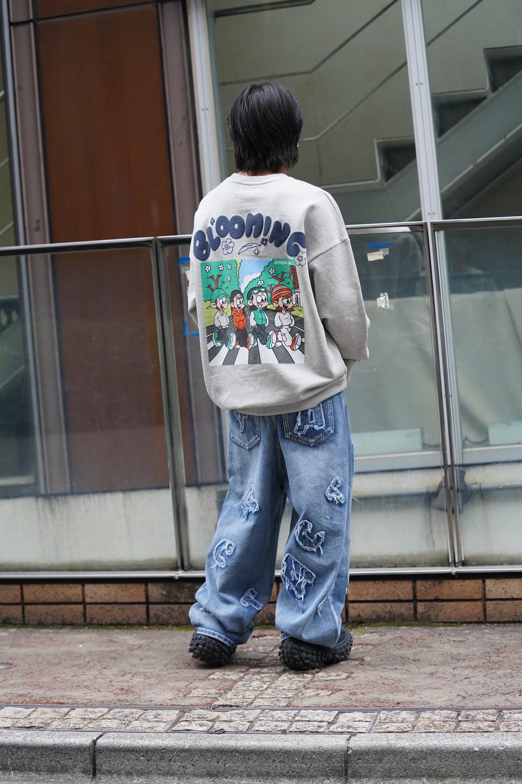 デニムアップリケデニム