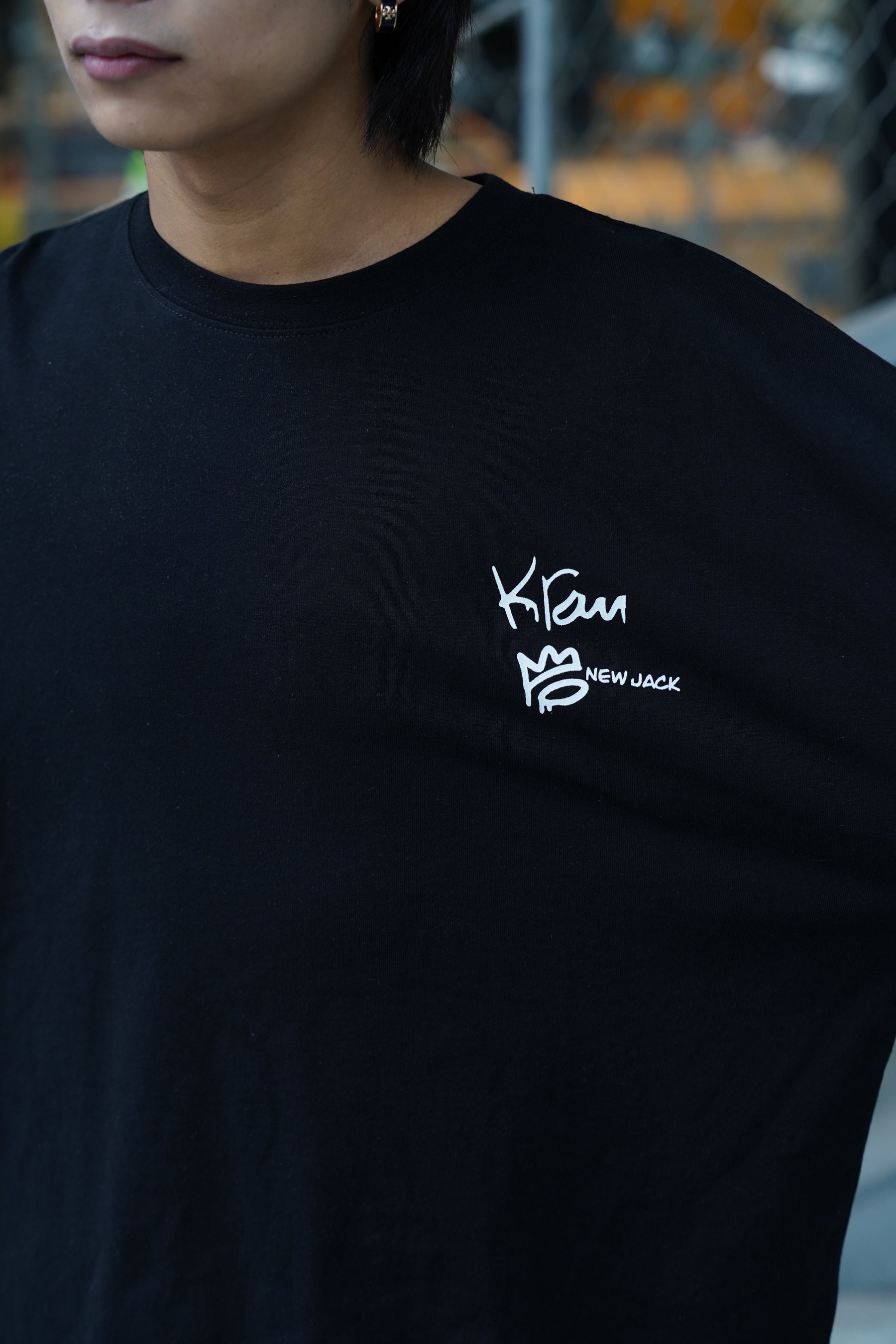 BAD SECURITY イラスト長袖Tシャツ
