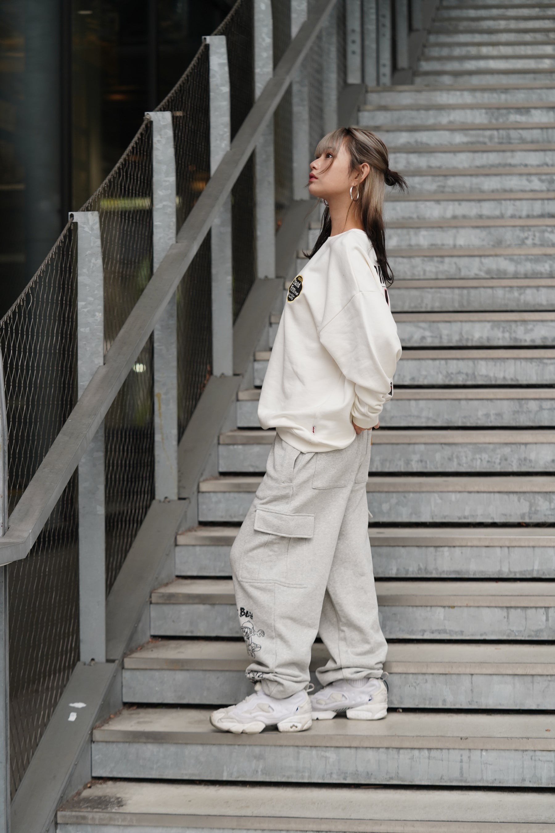 裏起毛ワッペン転写トレーナー