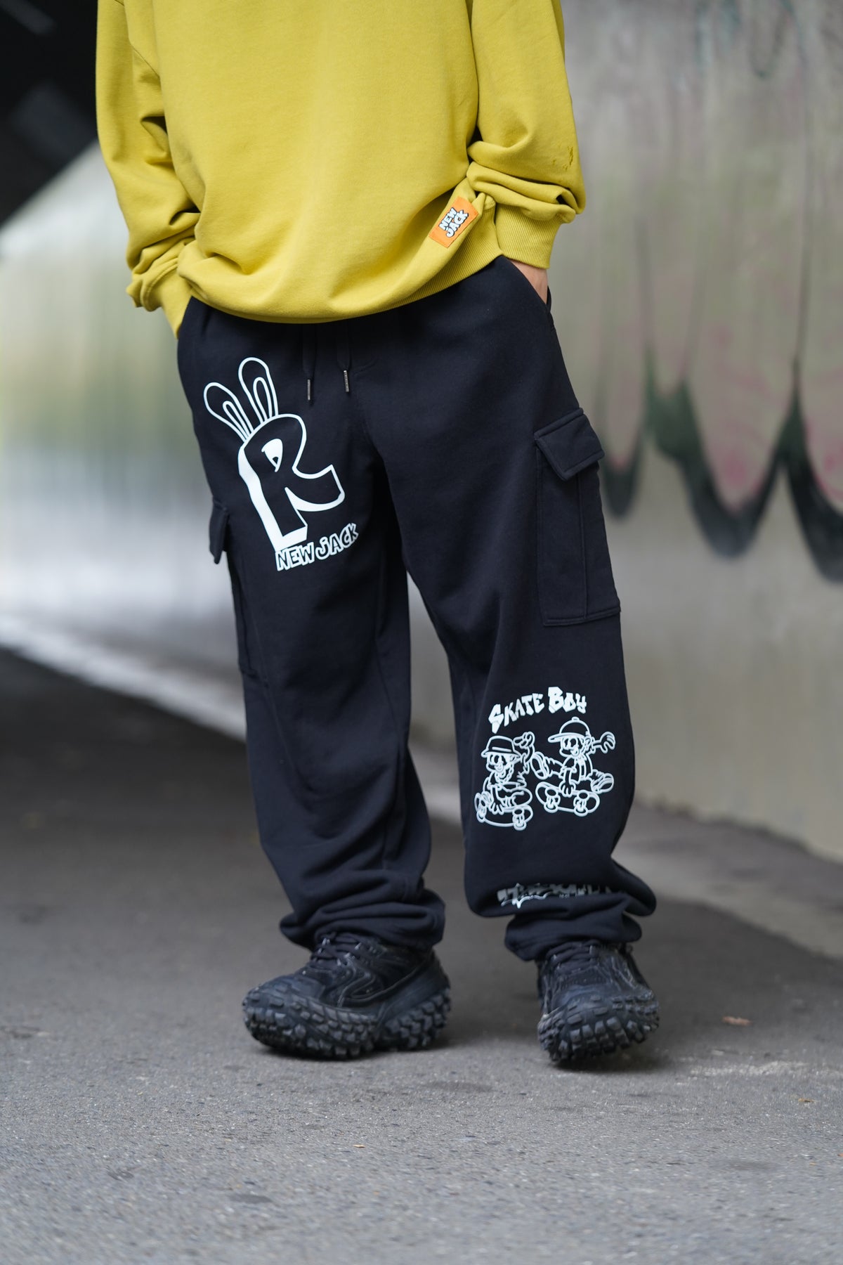 綿裏毛カーゴパンツ/NEW JACKピスネーム付