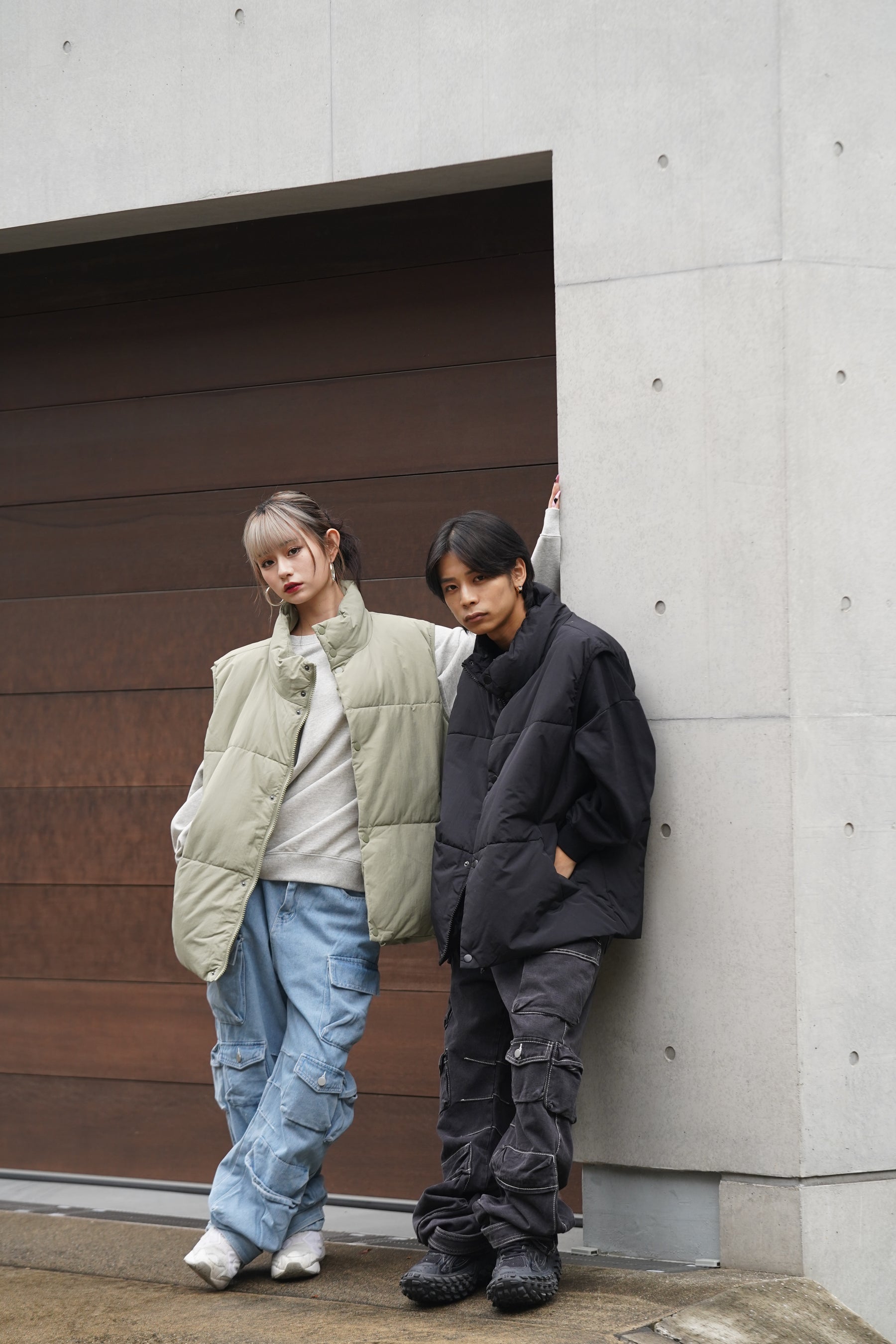 タスラン裏コーティング中綿ベスト