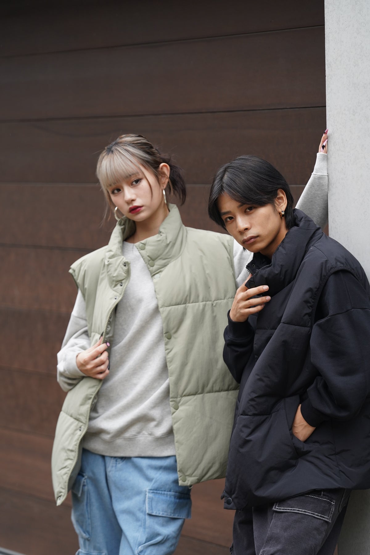 タスラン裏コーティング中綿ベスト