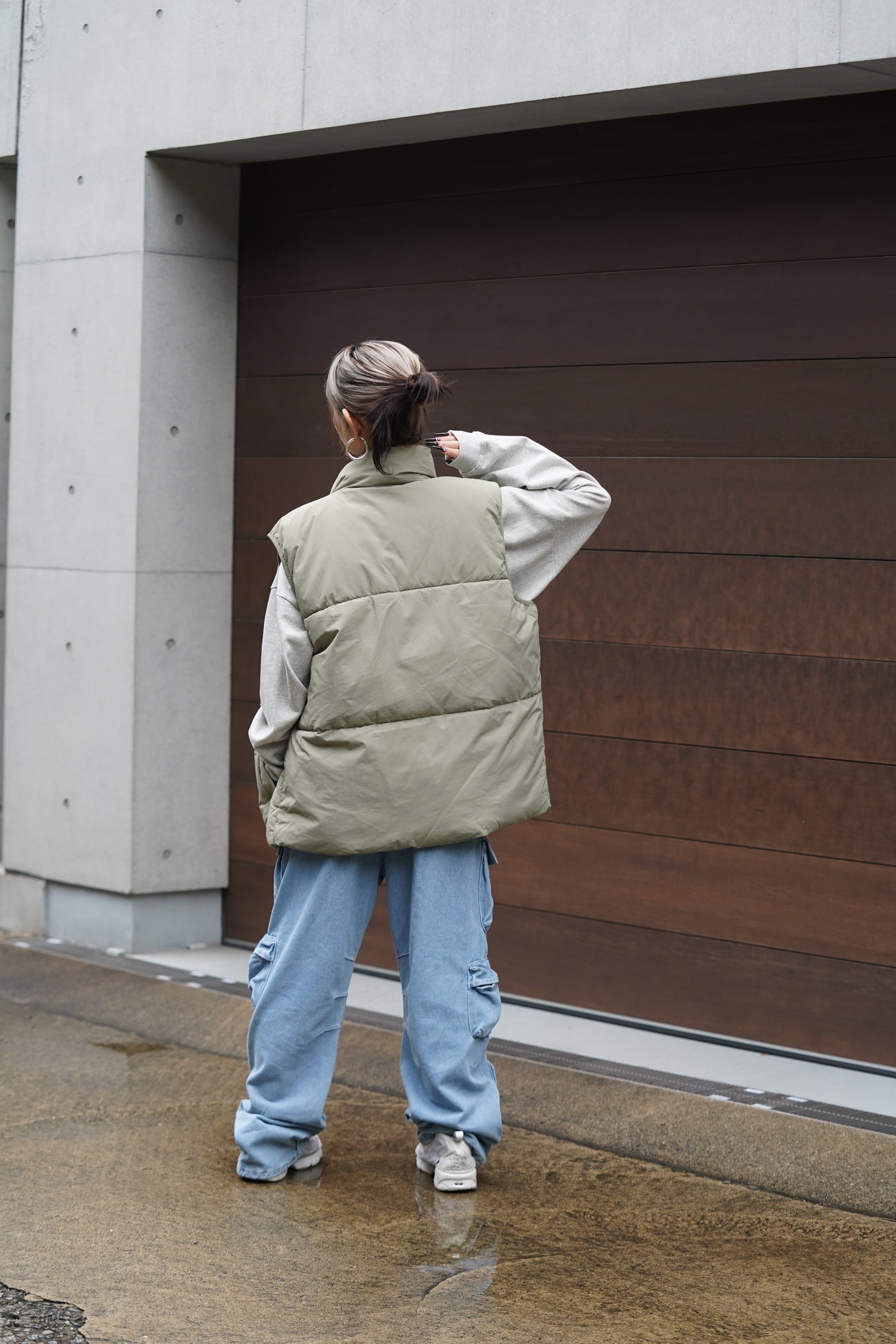 タスラン裏コーティング中綿ベスト