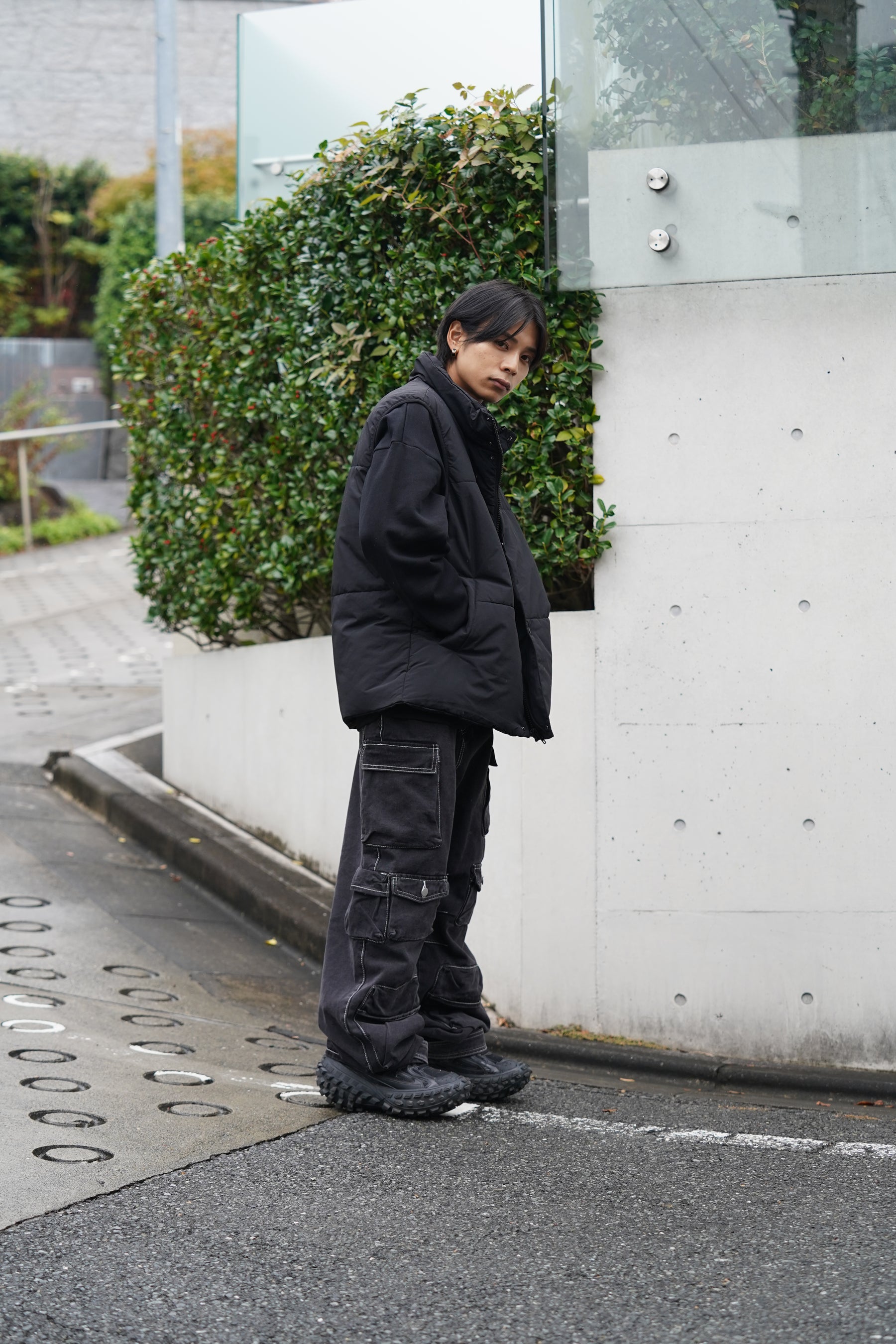 タスラン裏コーティング中綿ベスト