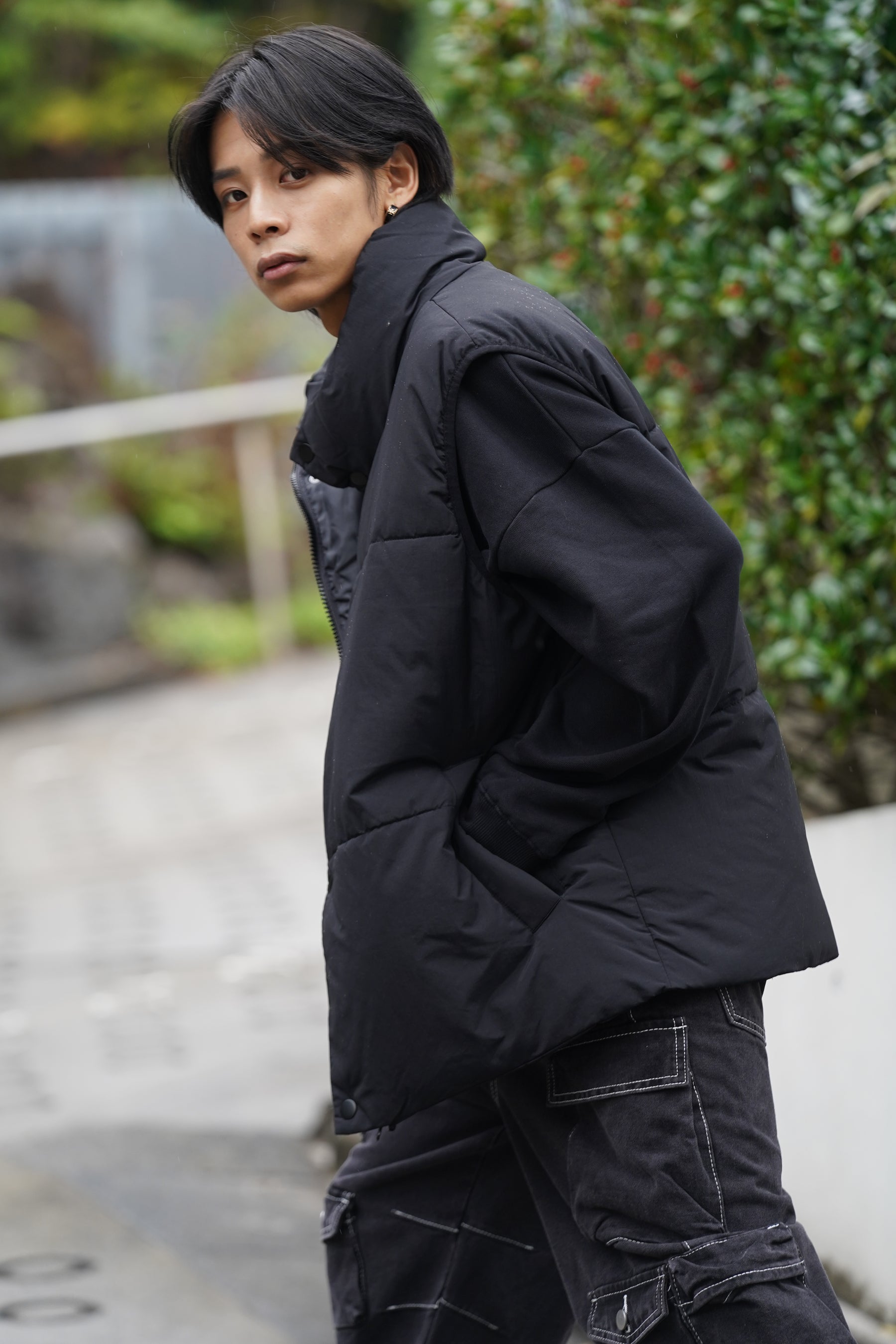 タスラン裏コーティング中綿ベスト