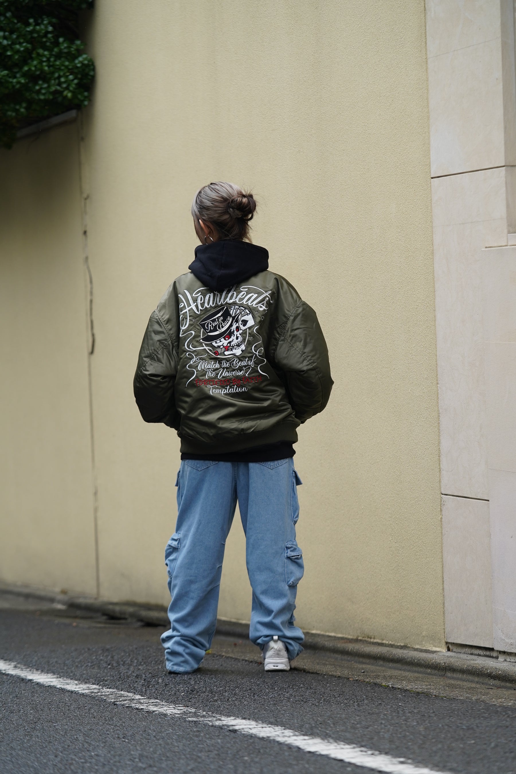 ヘビーツイルMA-1刺繍ブルゾン