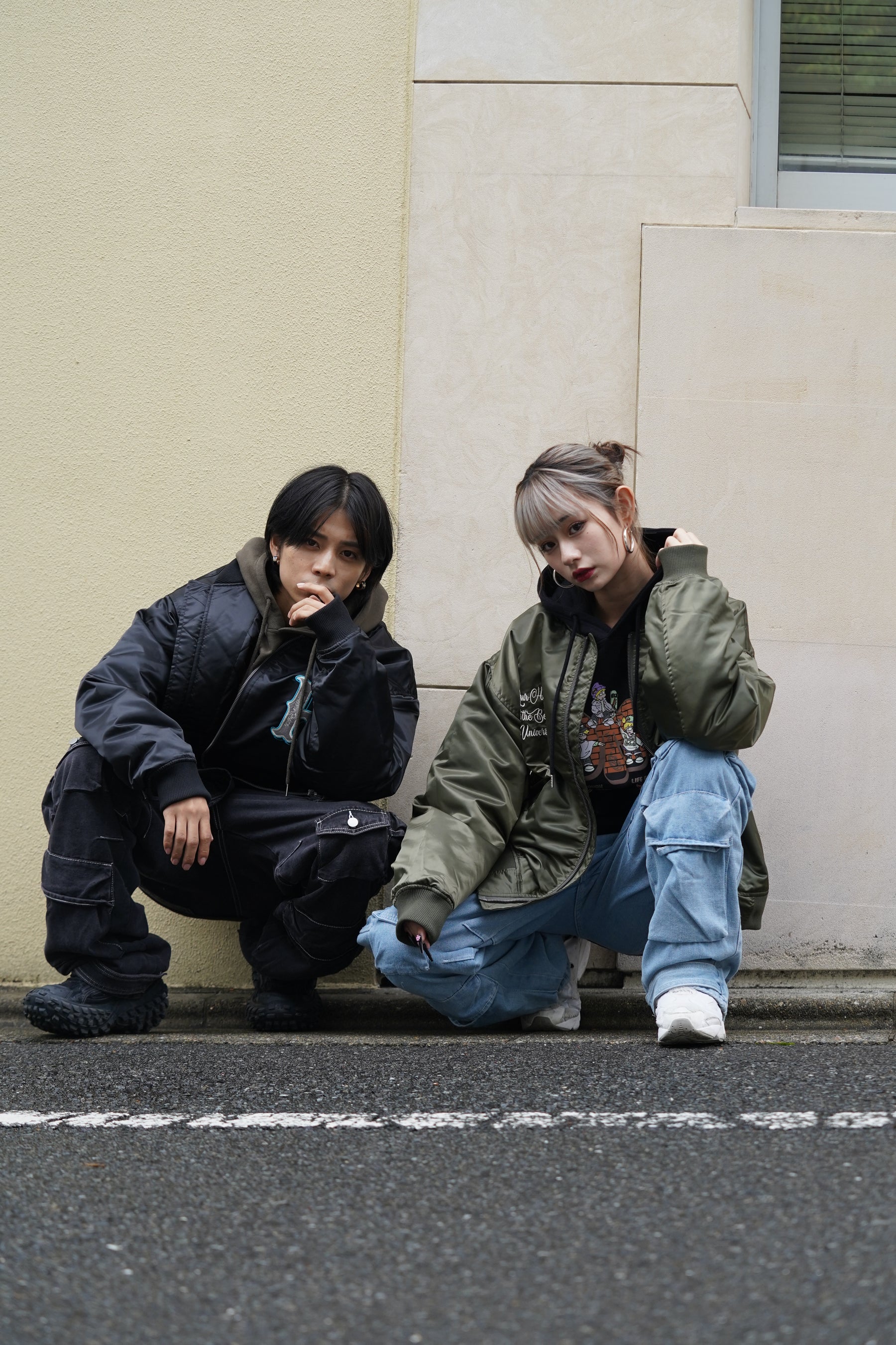 ヘビーツイルMA-1刺繍ブルゾン