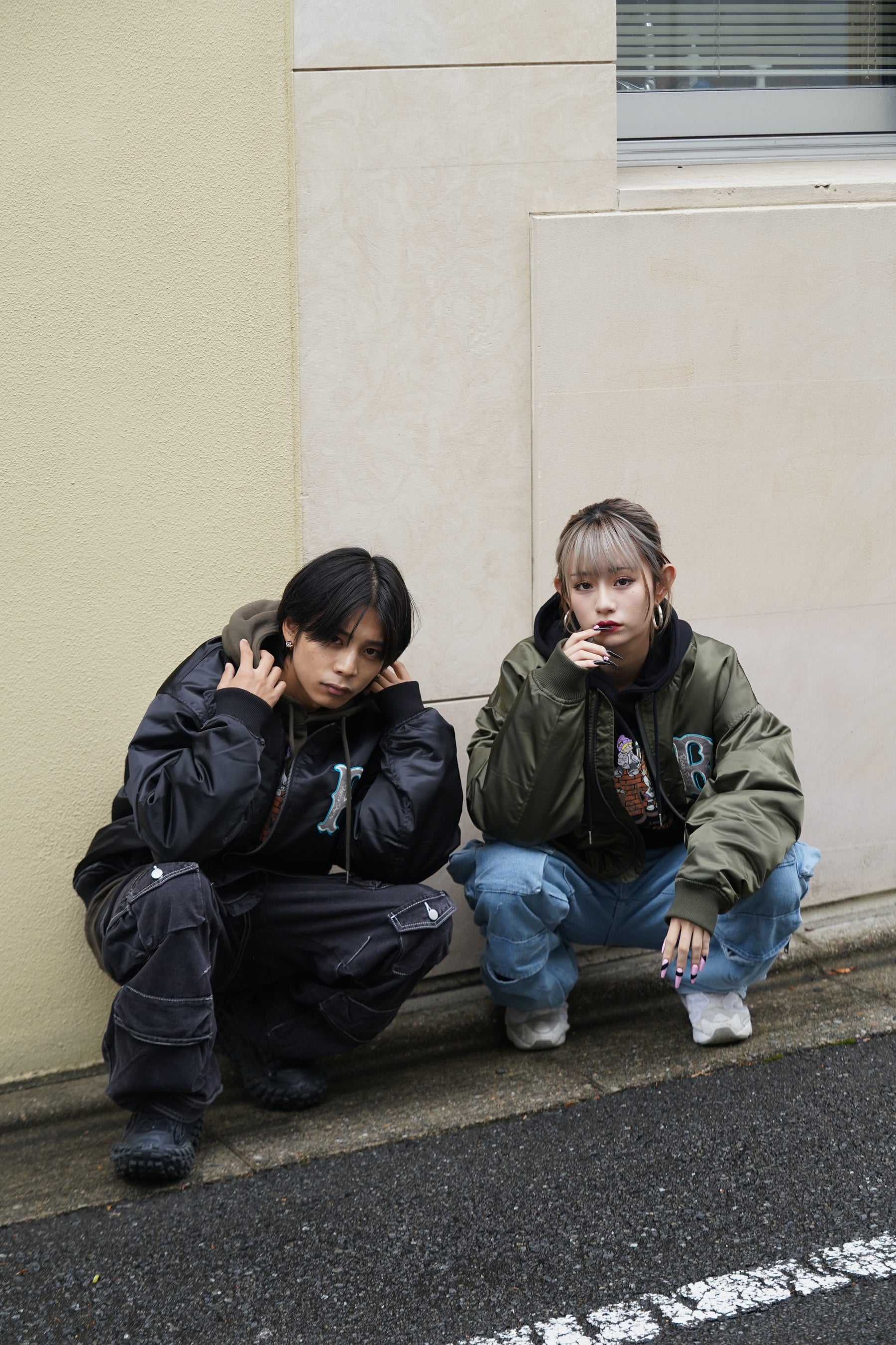 ヘビーツイルMA-1刺繍ブルゾン