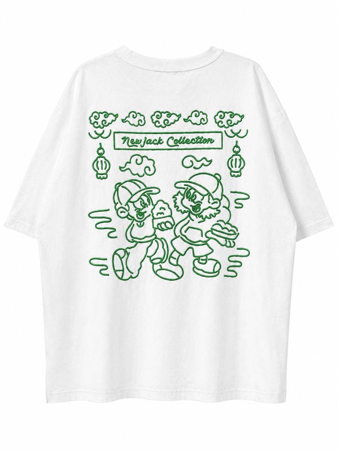 NEW JACK チェーン刺繡 半袖Tシャツ(NJ262-2216)