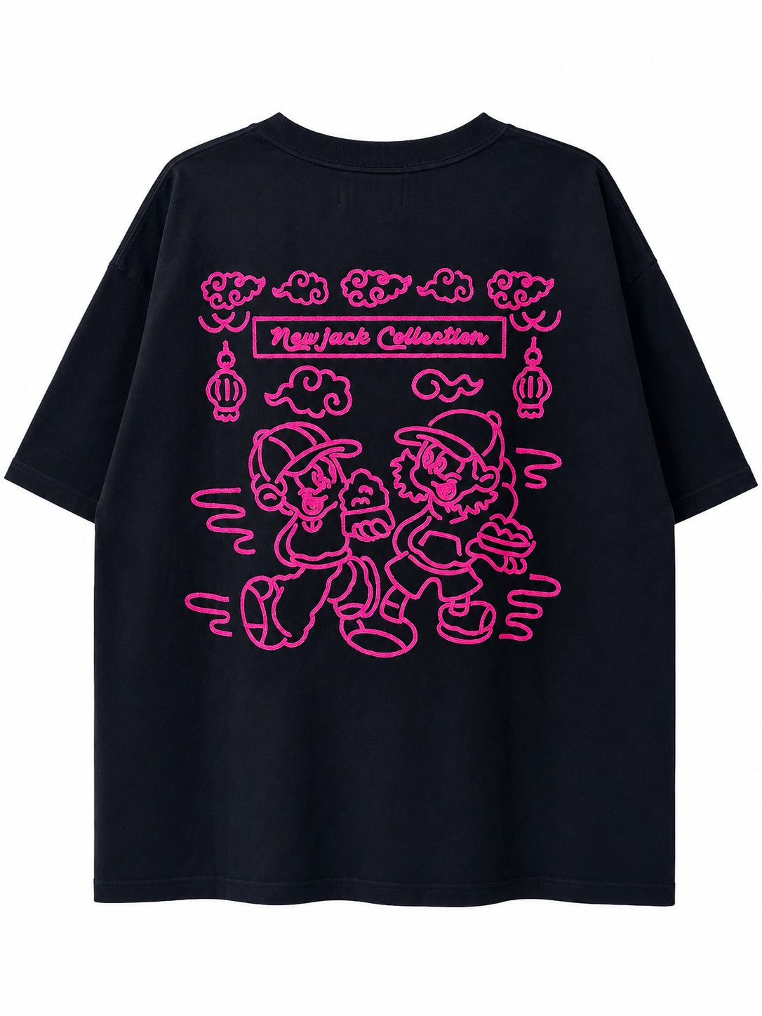 NEW JACK チェーン刺繡 半袖Tシャツ(NJ262-2216)