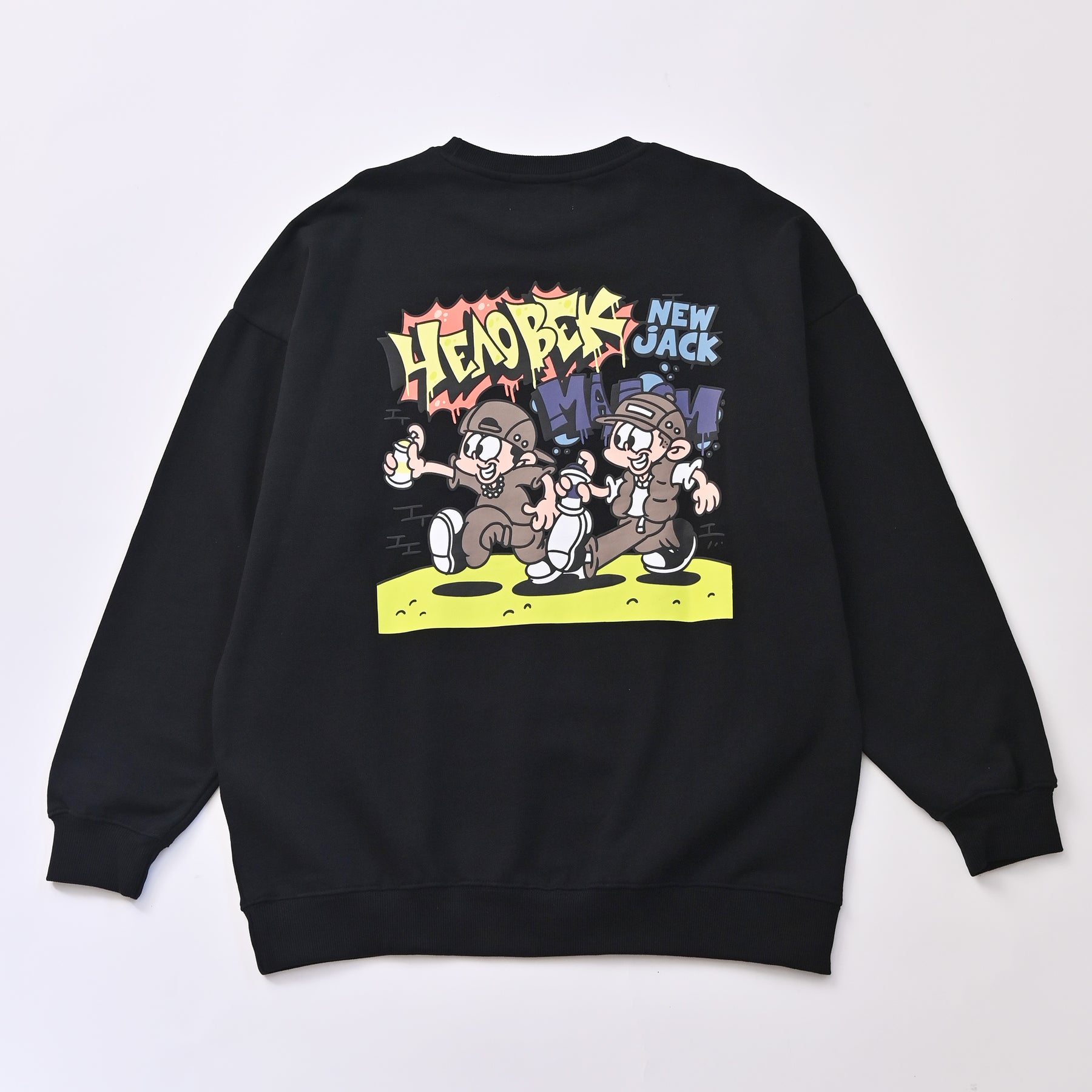 NEW JACKスプレーロゴトレーナー
