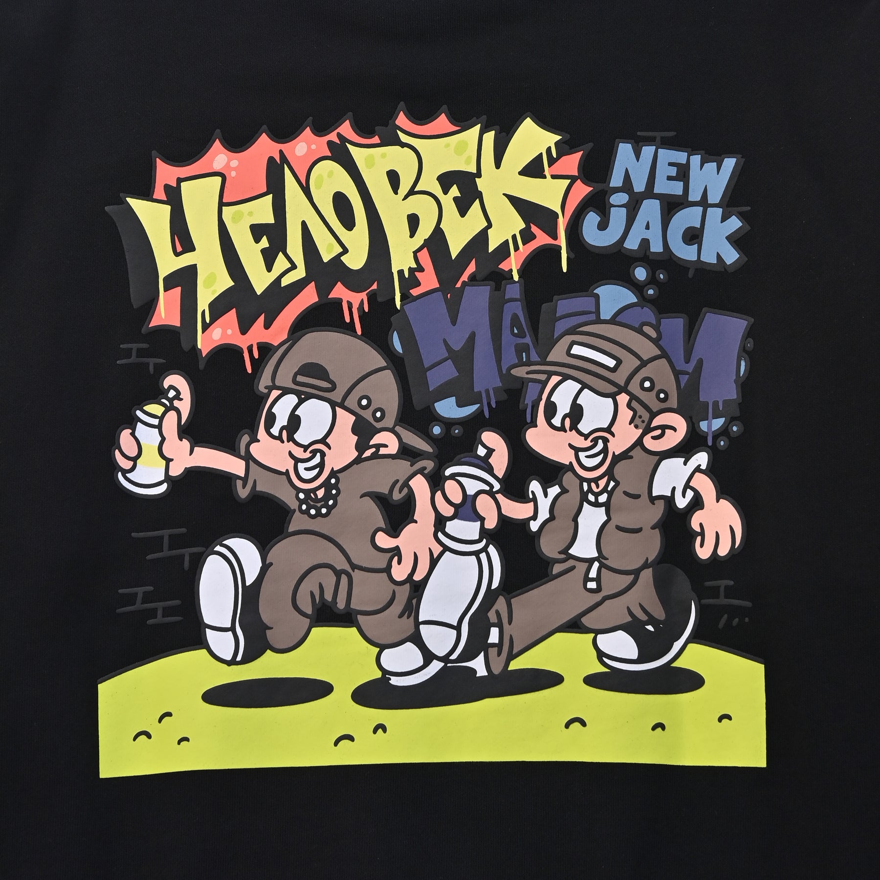 NEW JACKスプレーロゴトレーナー