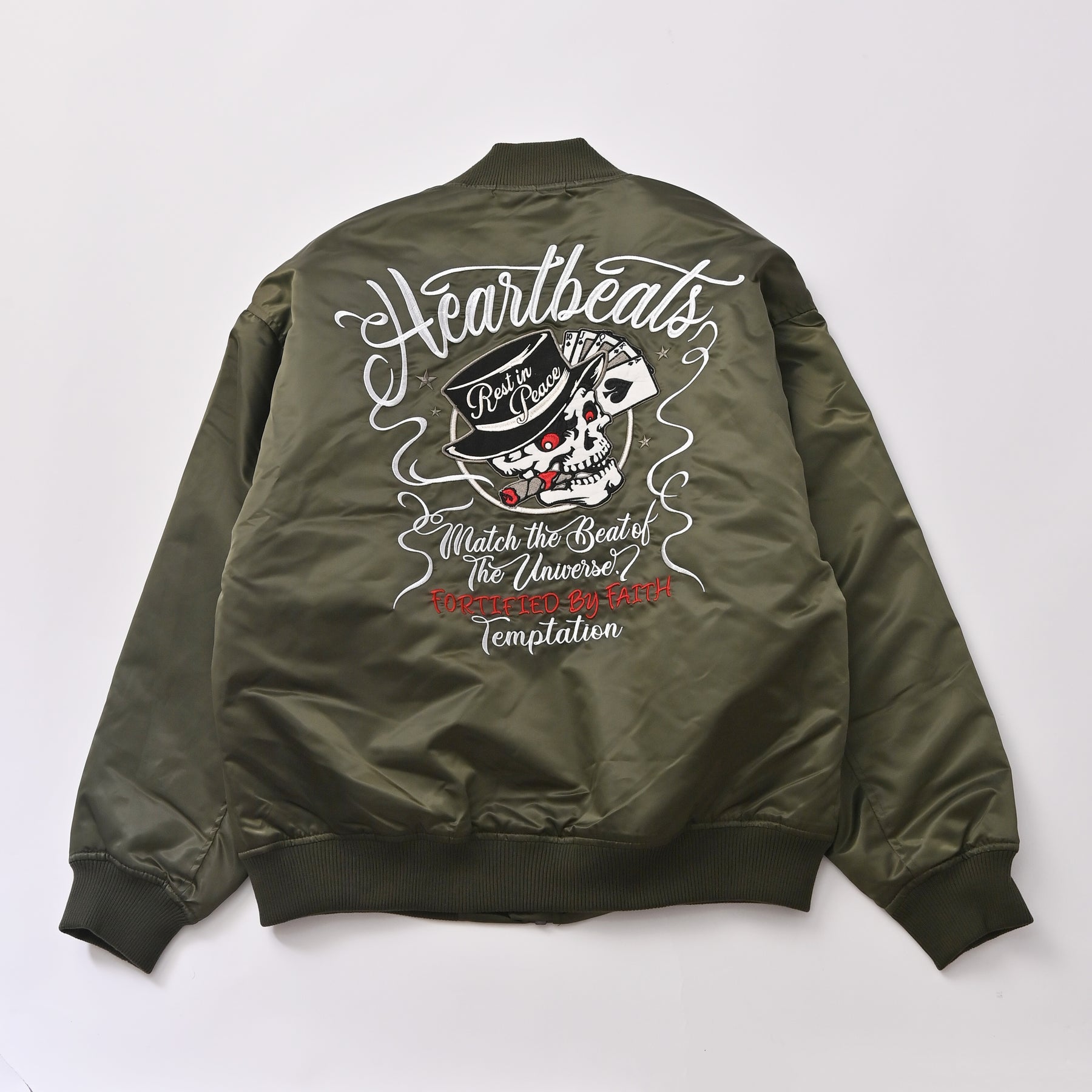 ヘビーツイルMA-1刺繍ブルゾン