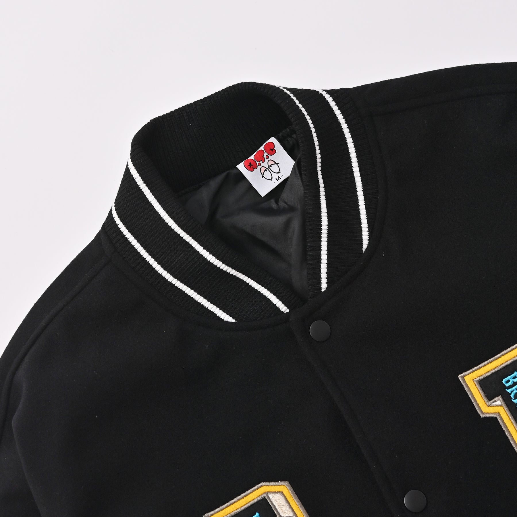 袖PUスタジアムブルゾン