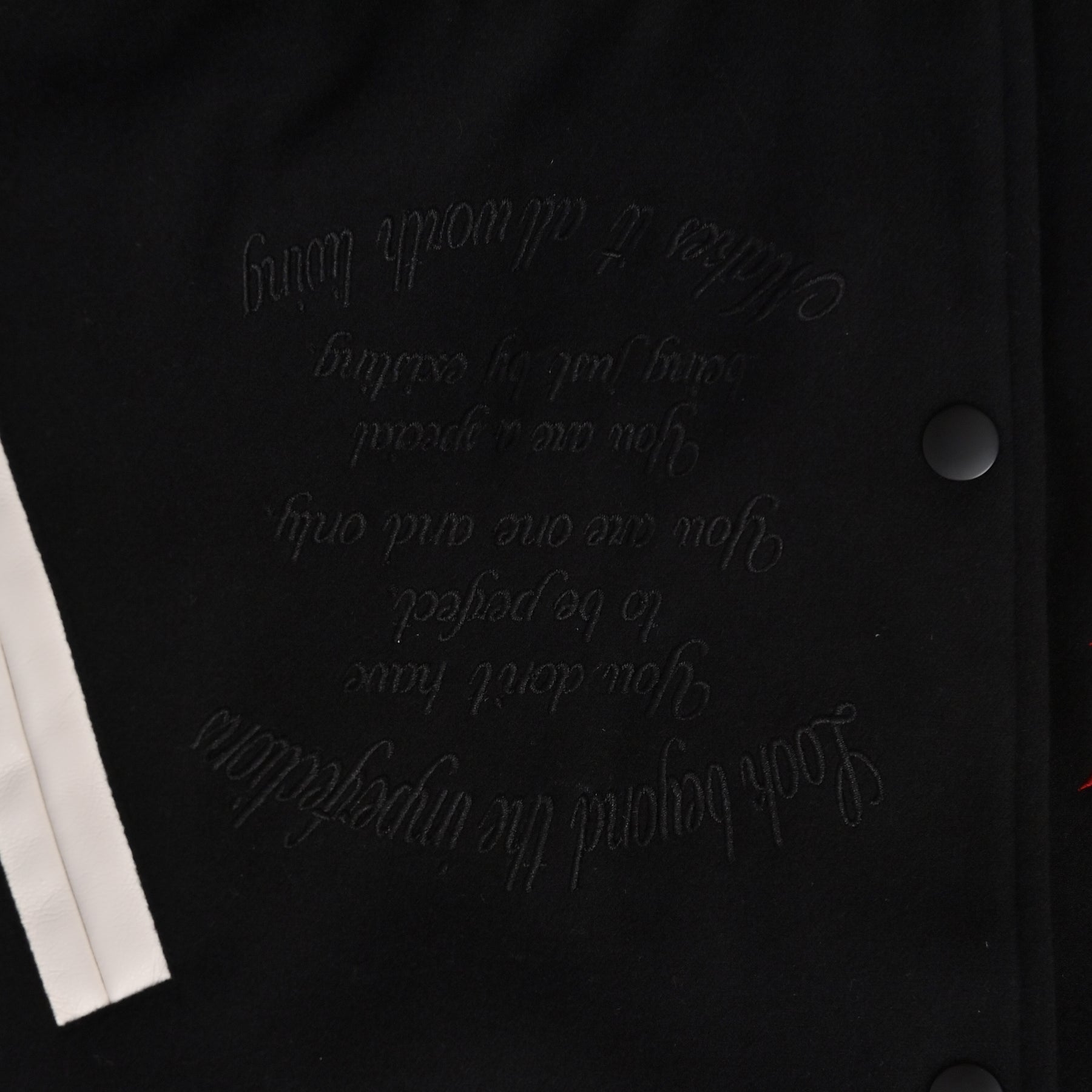 袖PUスタジアムブルゾン