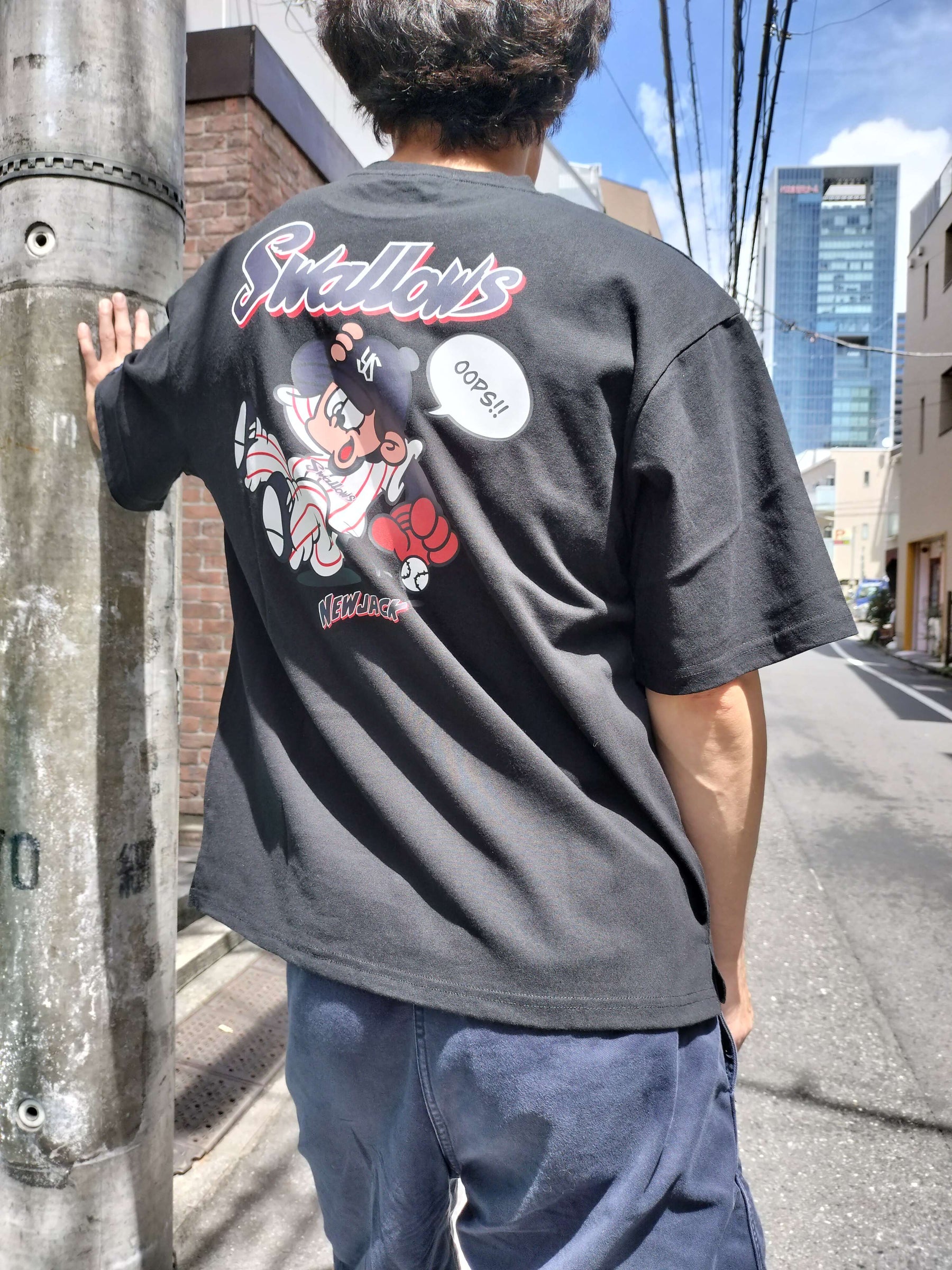 NEW JACK x Swallows CollaborationTシャツ-A (NJY252-2346)