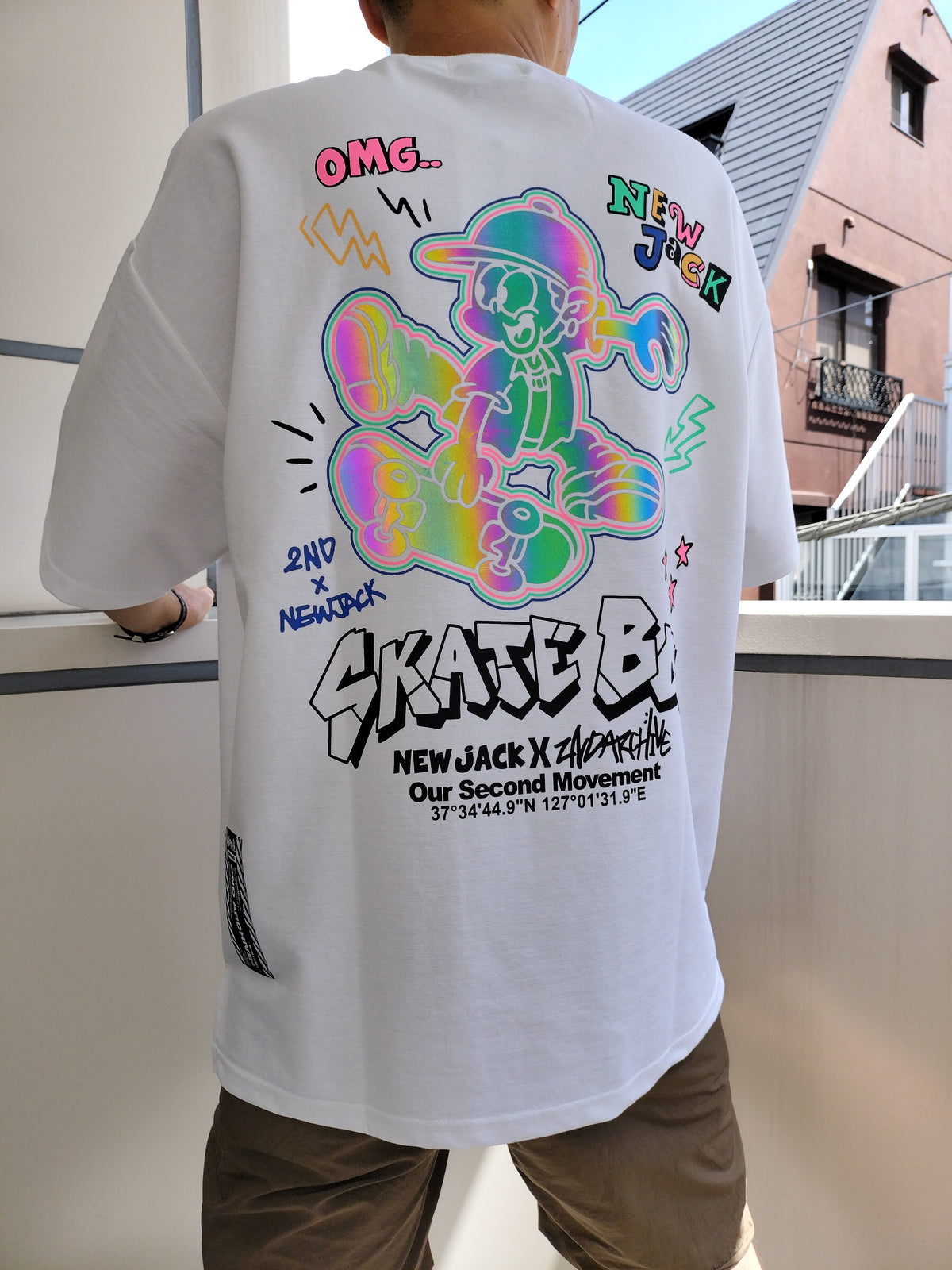 NEW JACK x 2ND ARCHIVE CollaborationTシャツ-SKATE BOY (2NDNJ-001)