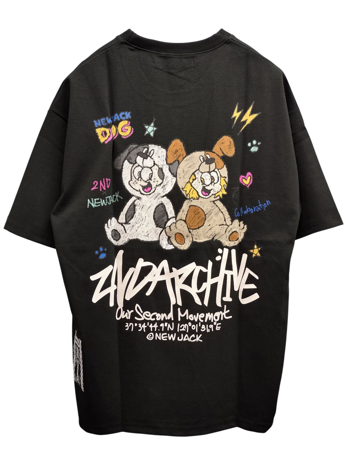 NEW JACK x 2ND ARCHIVE CollaborationTシャツ-CRAYON DOG (2NDNJ-002)
