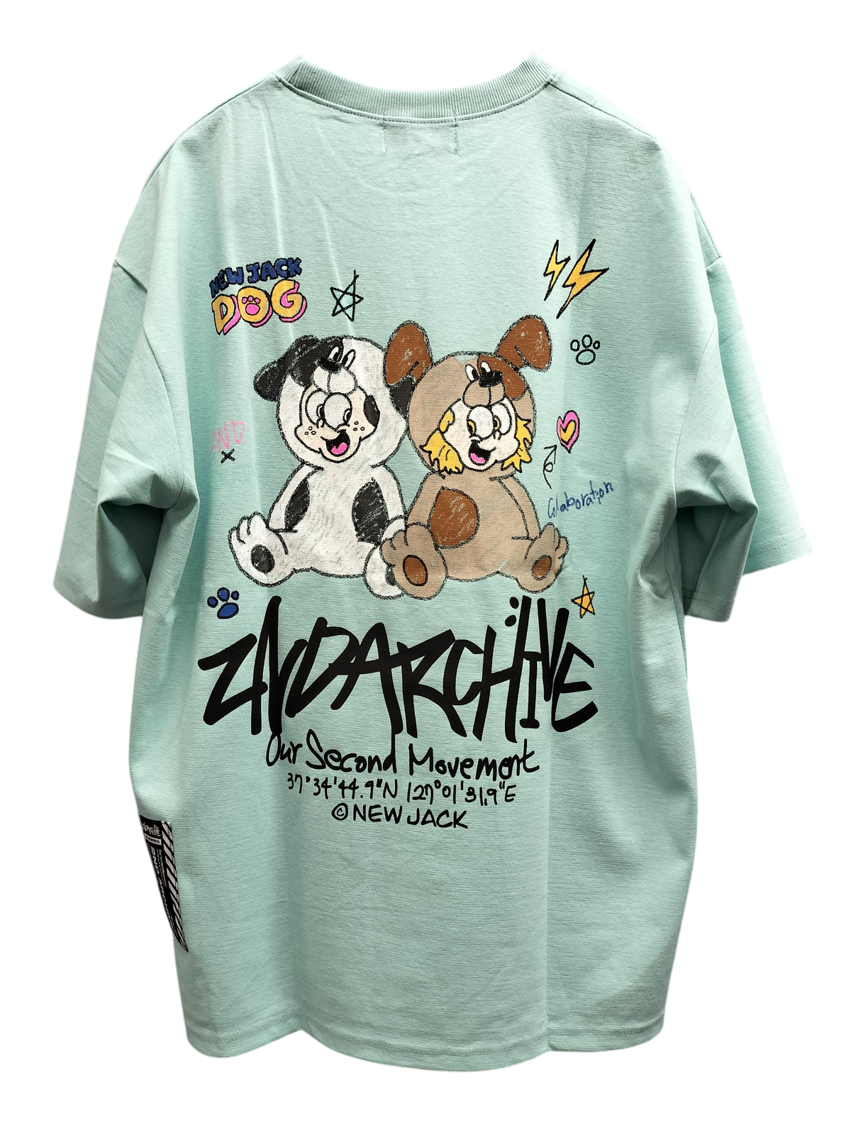 NEW JACK x 2ND ARCHIVE CollaborationTシャツ-CRAYON DOG (2NDNJ-002)