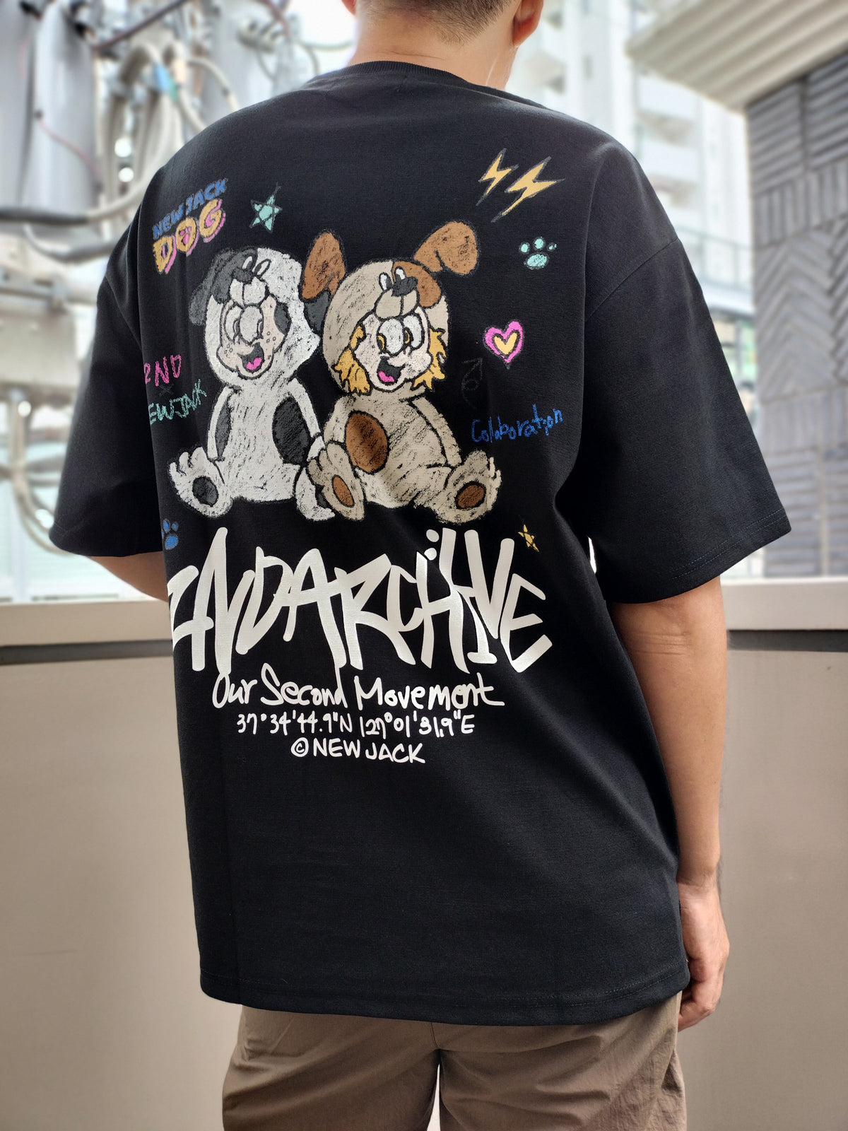 NEW JACK x 2ND ARCHIVE CollaborationTシャツ-CRAYON DOG (2NDNJ-002)