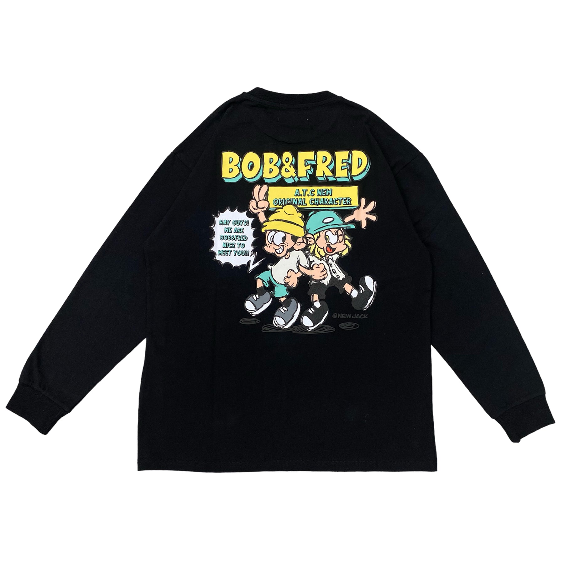 NEW JACK Bob&Fred キャラ長袖Tシャツ (NJ241-2426)