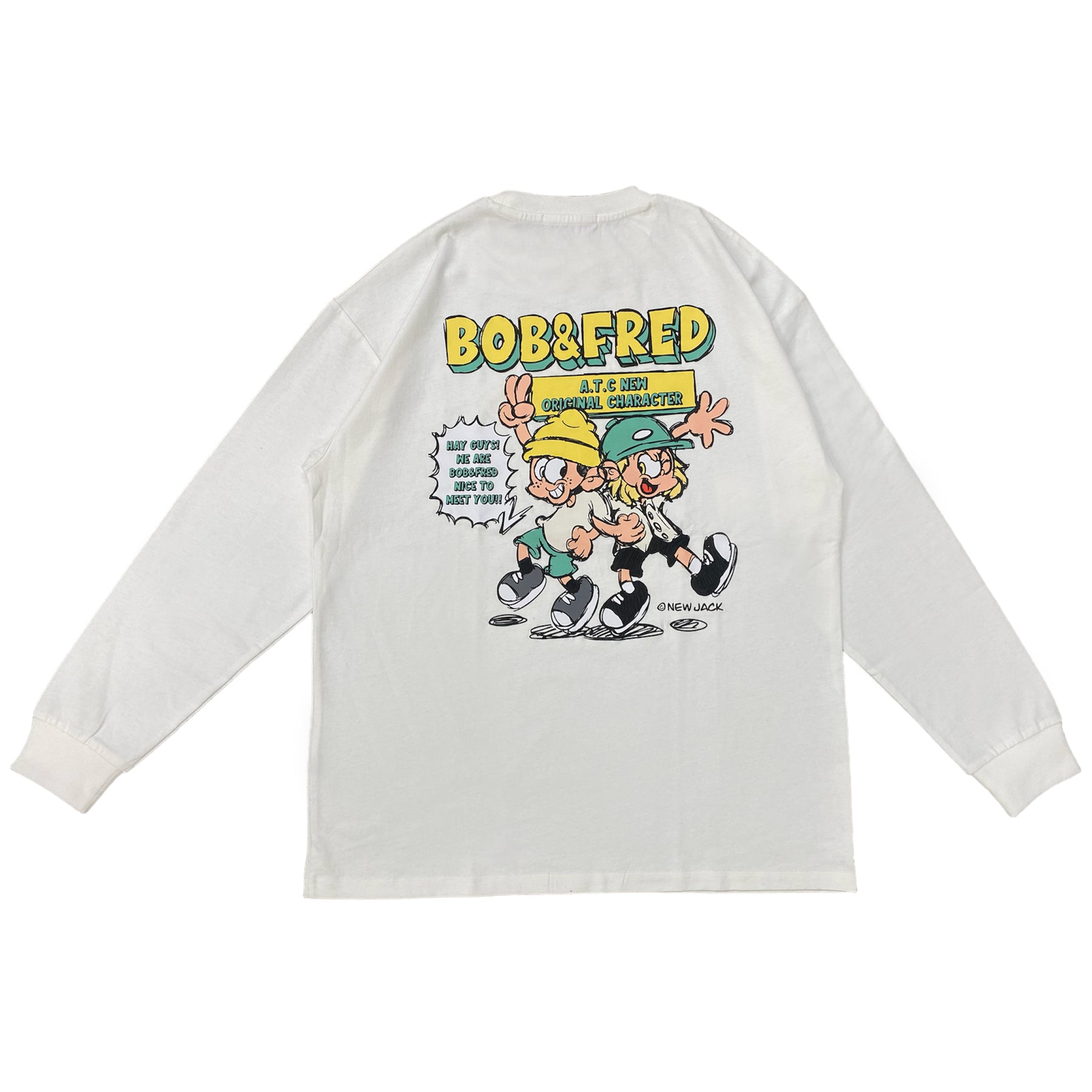NEW JACK Bob&Fred キャラ長袖Tシャツ (NJ241-2426)