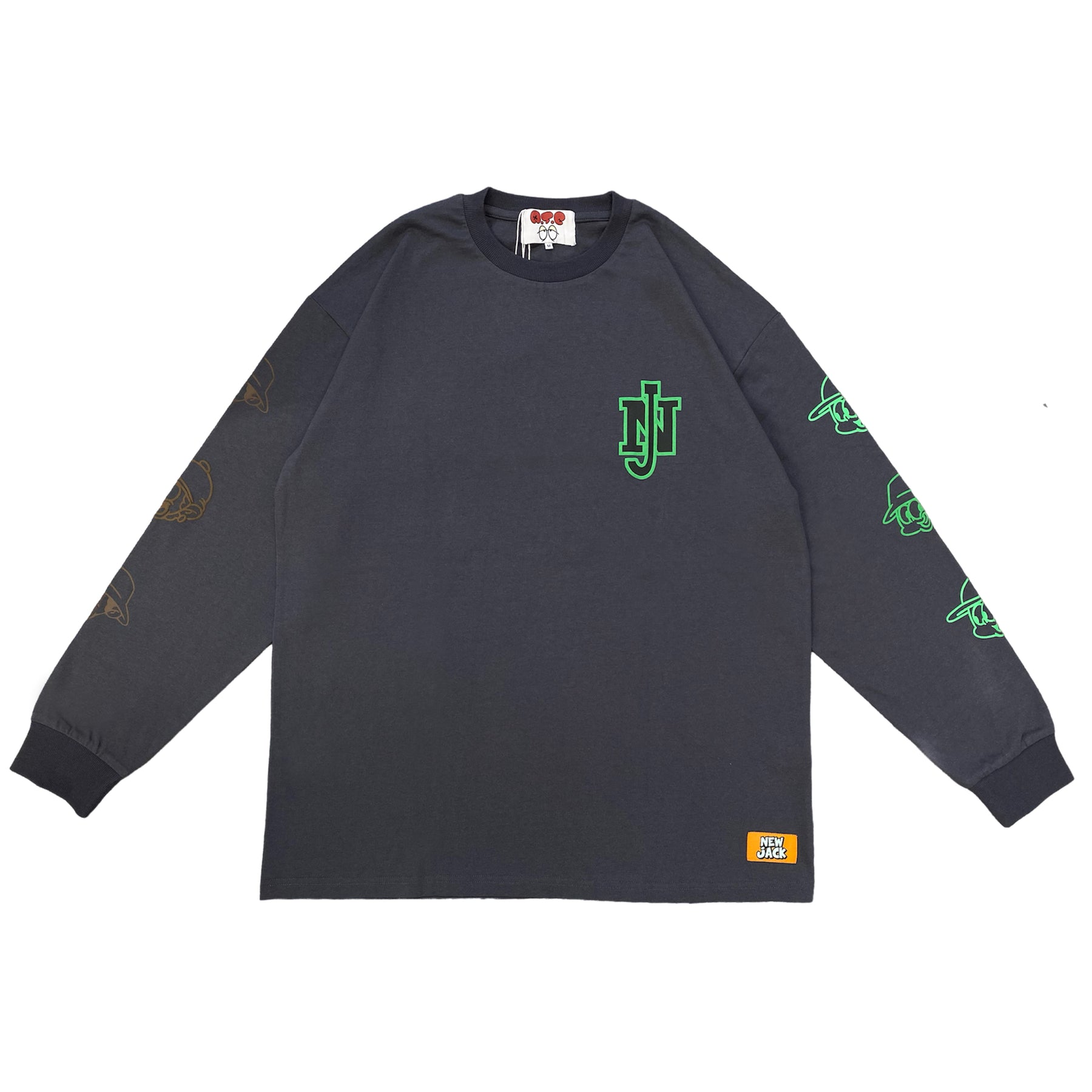NEW JACK SkateBoyサークルロゴ長袖Tシャツ(NJ241-2436)