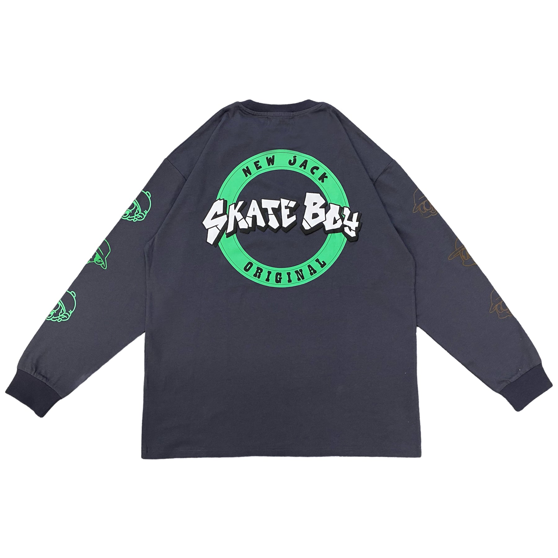NEW JACK SkateBoyサークルロゴ長袖Tシャツ(NJ241-2436)