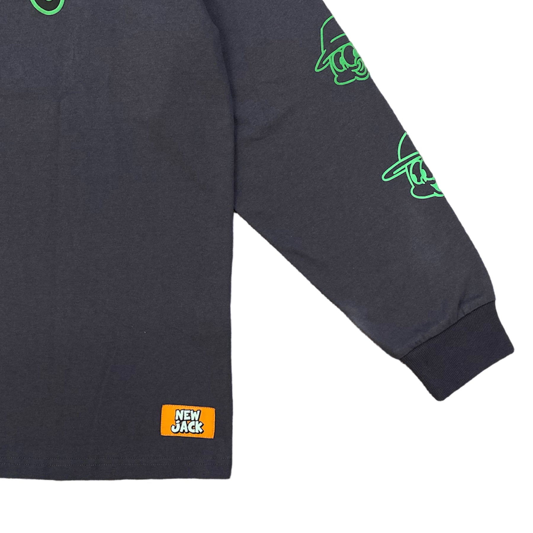 NEW JACK SkateBoyサークルロゴ長袖Tシャツ(NJ241-2436)