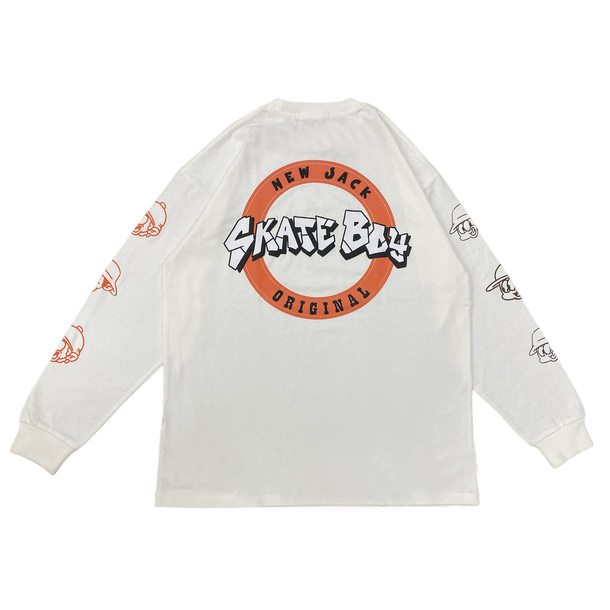 NEW JACK SkateBoyサークルロゴ長袖Tシャツ(NJ241-2436)
