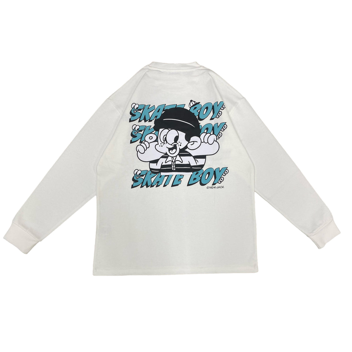 NEW JACK ヘビーウエイトSkateBoy長袖Tシャツ (NJ241-2446)