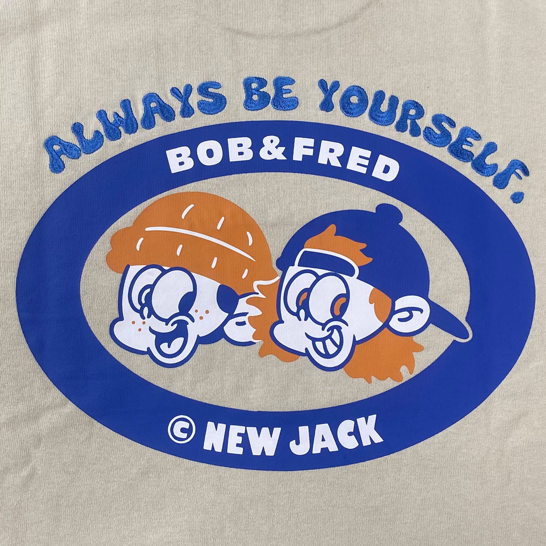NEW JACK ヘビーウエイトBob&Fred フェイス長袖Tシャツ (NJ241-2456)