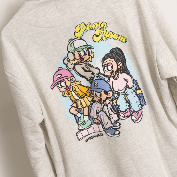 NEW JACK 4人組ハーフZIPトレーナー(NJ251-2856)