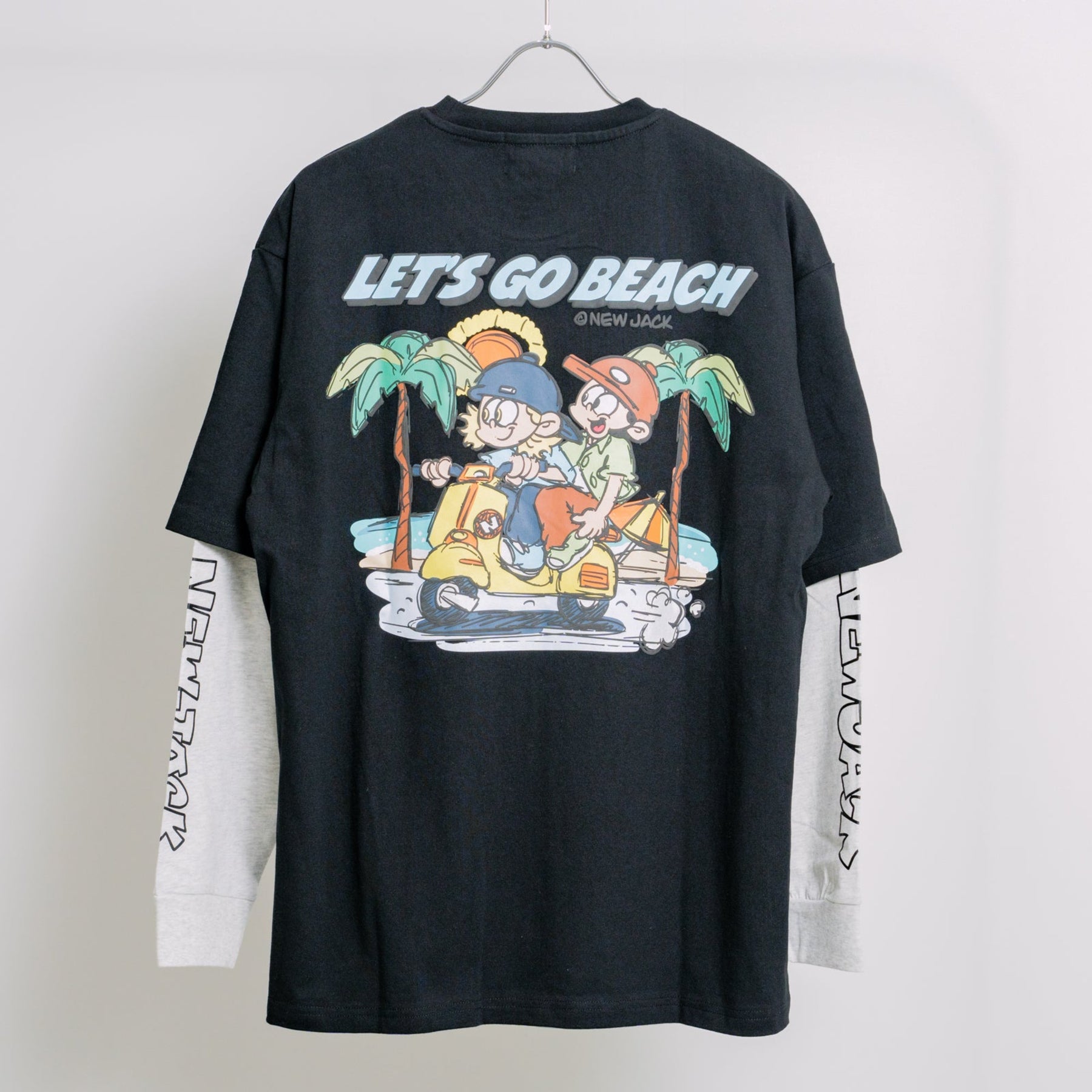 NEW JACK LET'S GO BEACH リアルレイヤードTシャツ(NJ251-2936)