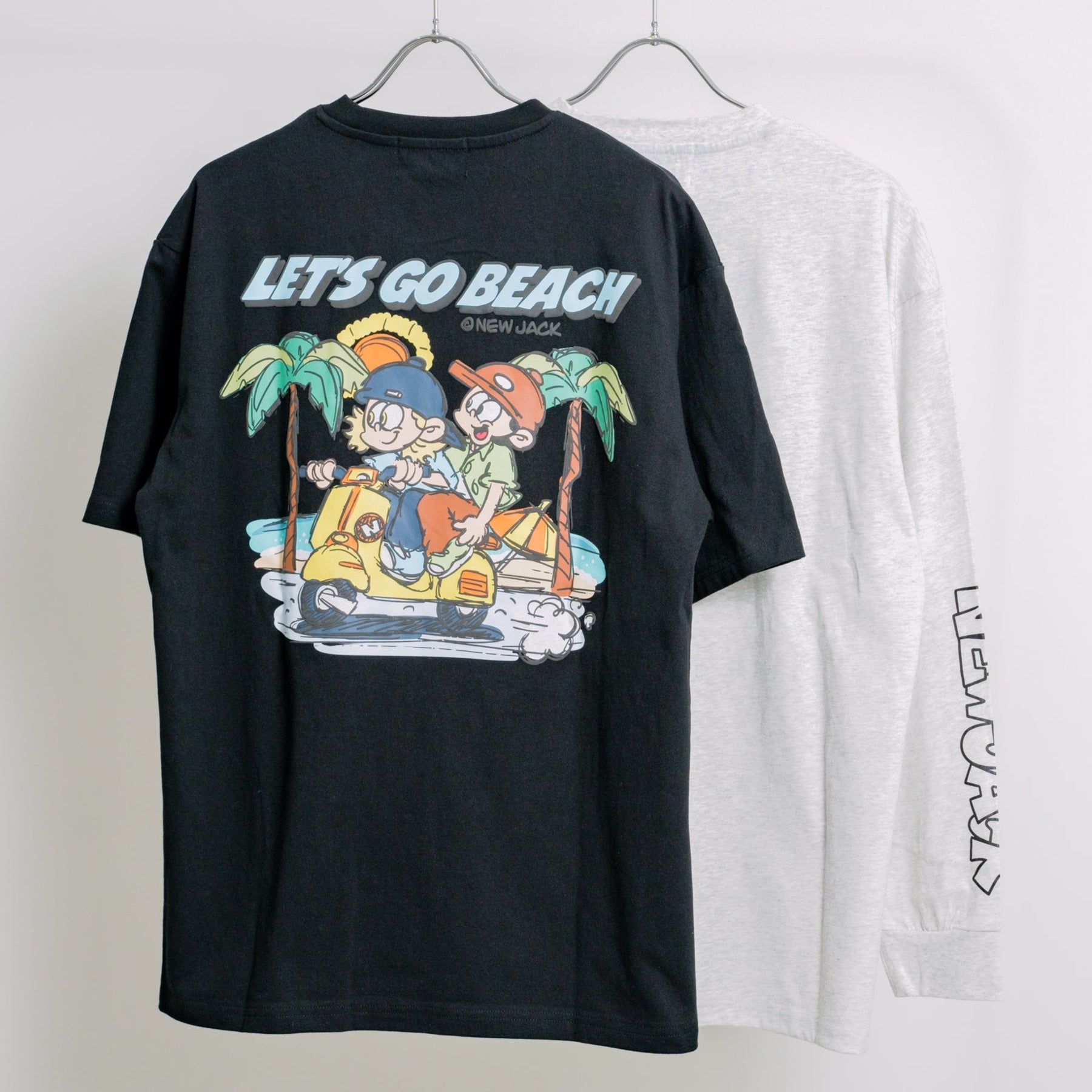 NEW JACK LET'S GO BEACH リアルレイヤードTシャツ(NJ251-2936)