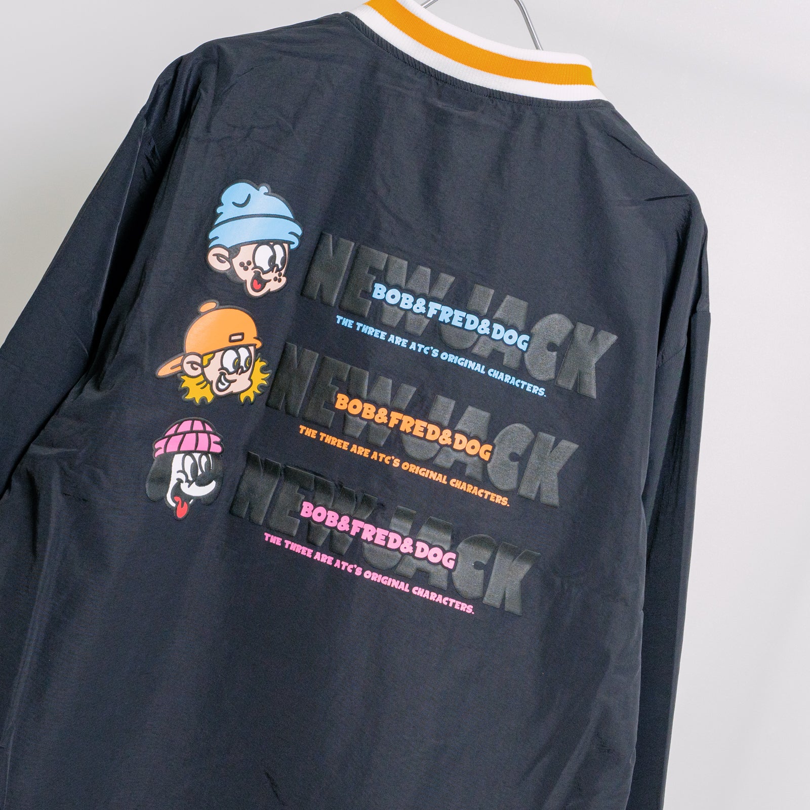 NEW JACK BOB&FRED&DOG  Vネックナイロンプルオーバーブルゾン(NJ251-2986)